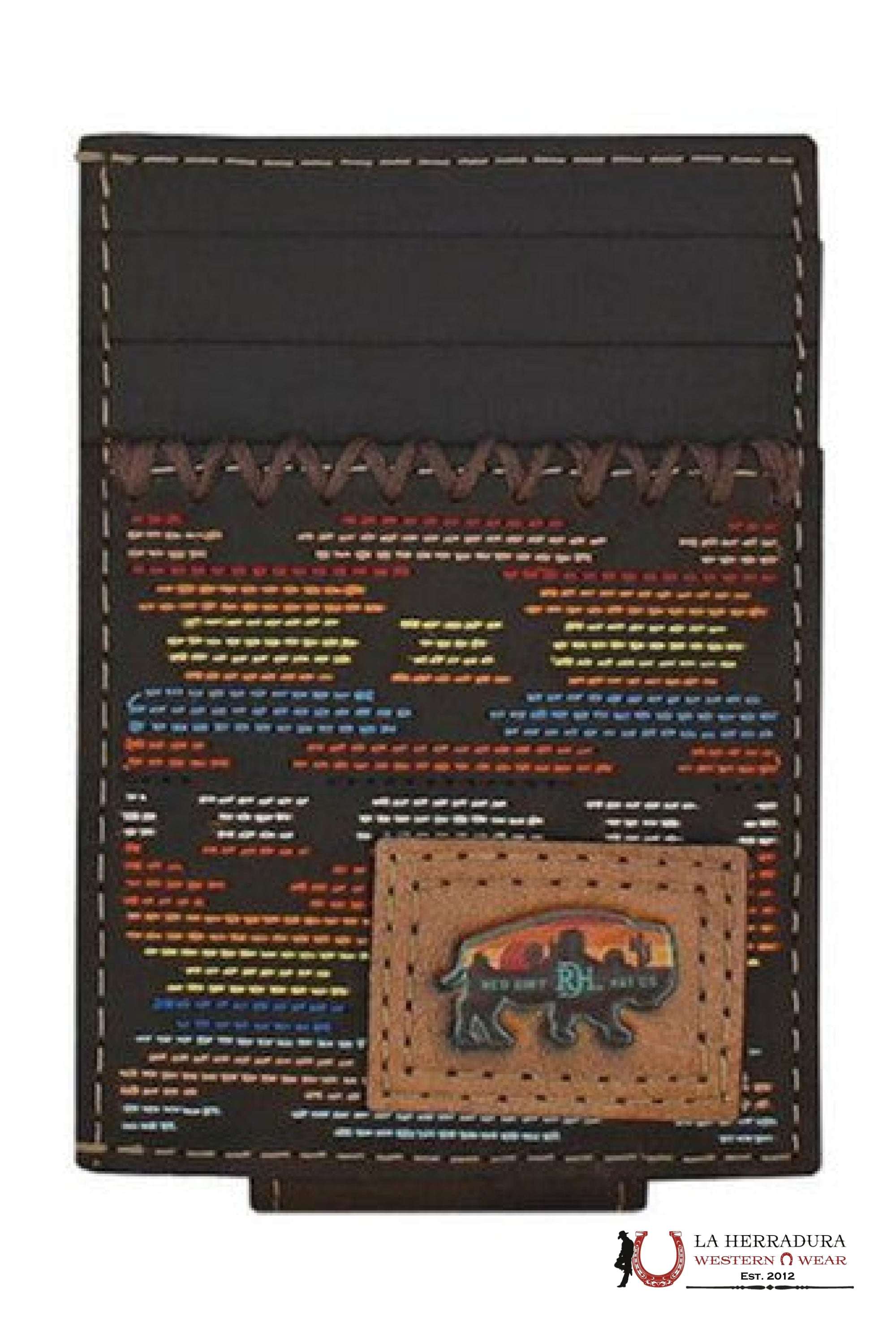 RDH MENS BROWN LEATHER CARD CASE W/MAGNETIC CLIP WALLET- 23225875M8 ACCESORIOS