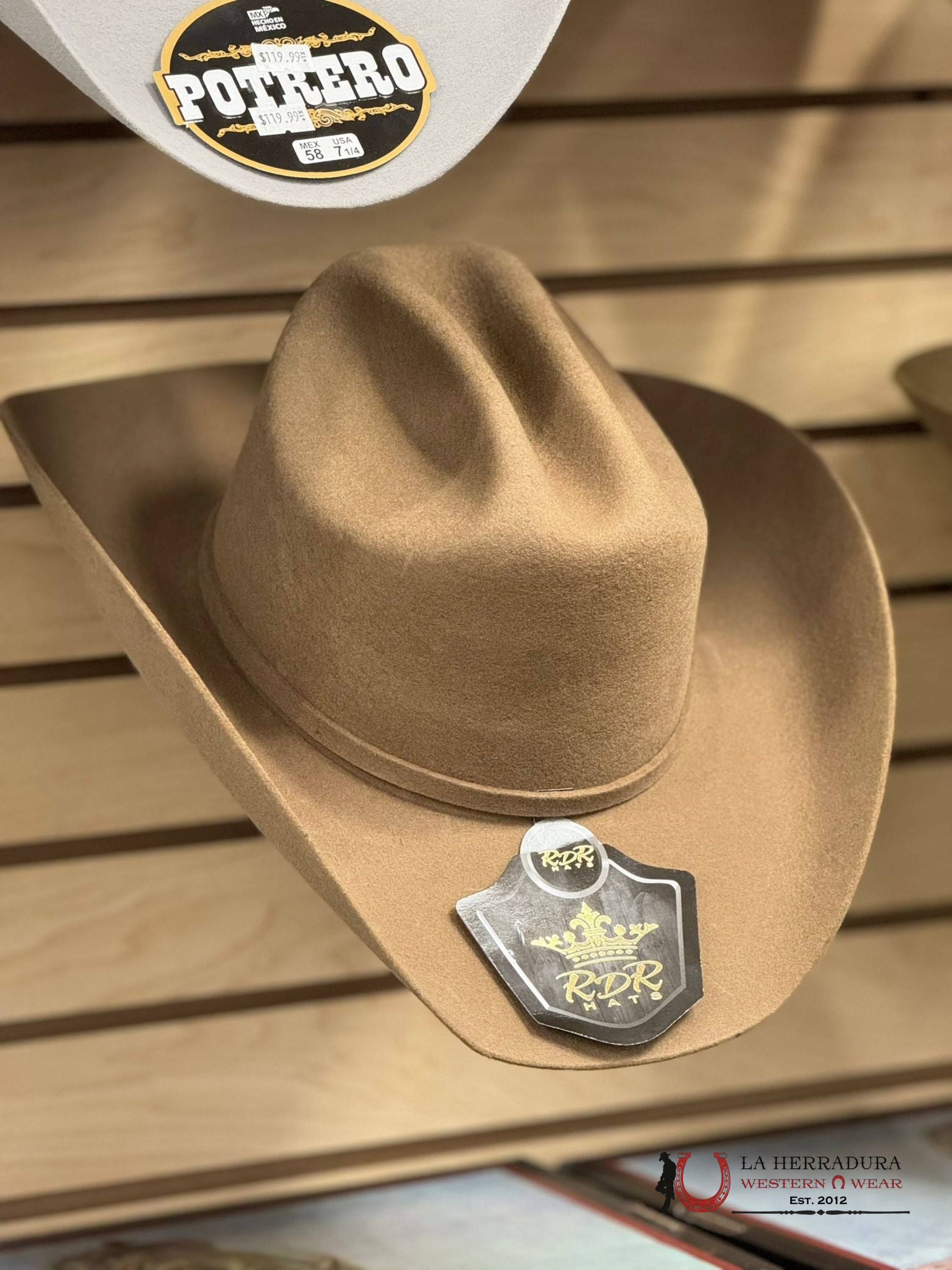 Rdr Pecan Felt Hat 4X Tejana