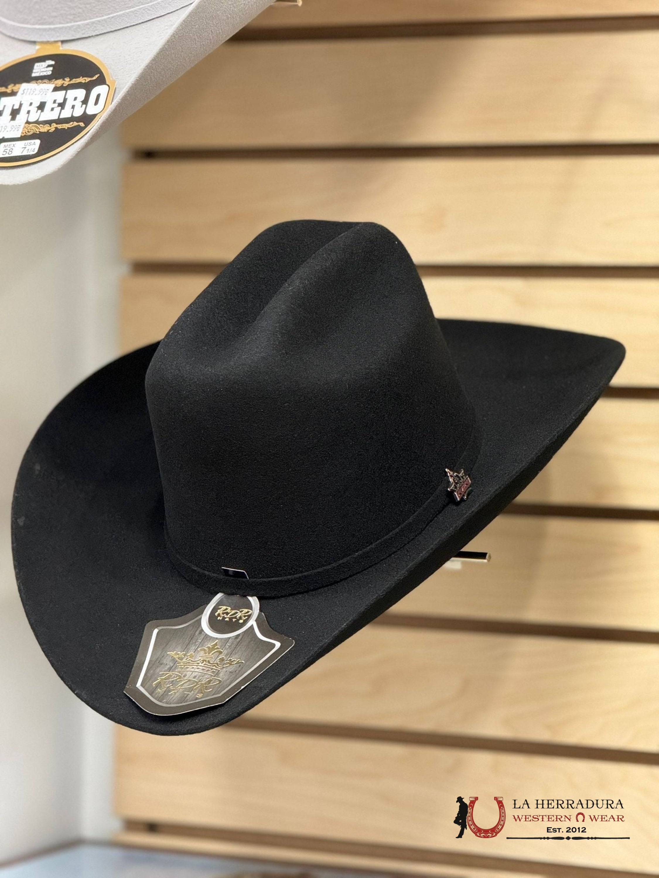Rdr Black Felt Hat 4X Tejana