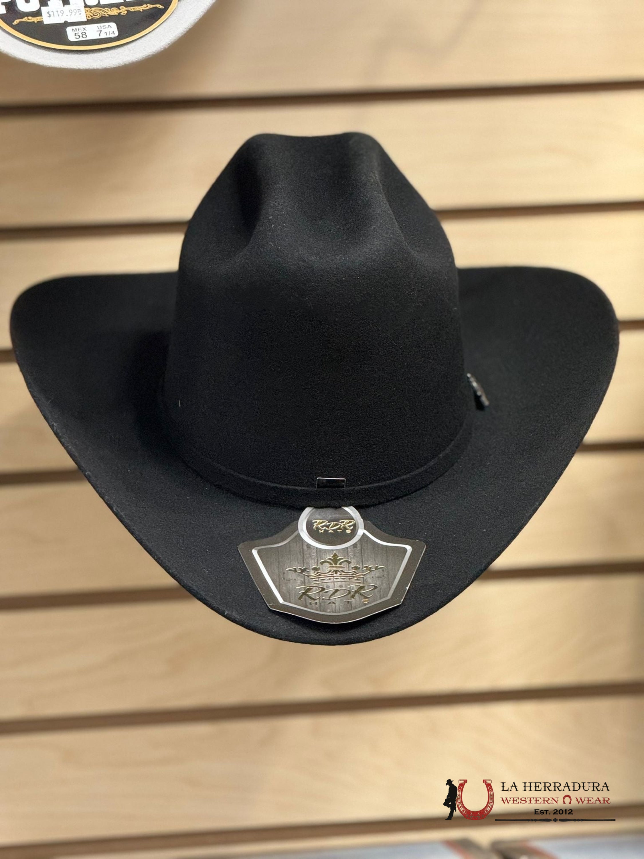 Rdr Black Felt Hat 4X Tejana