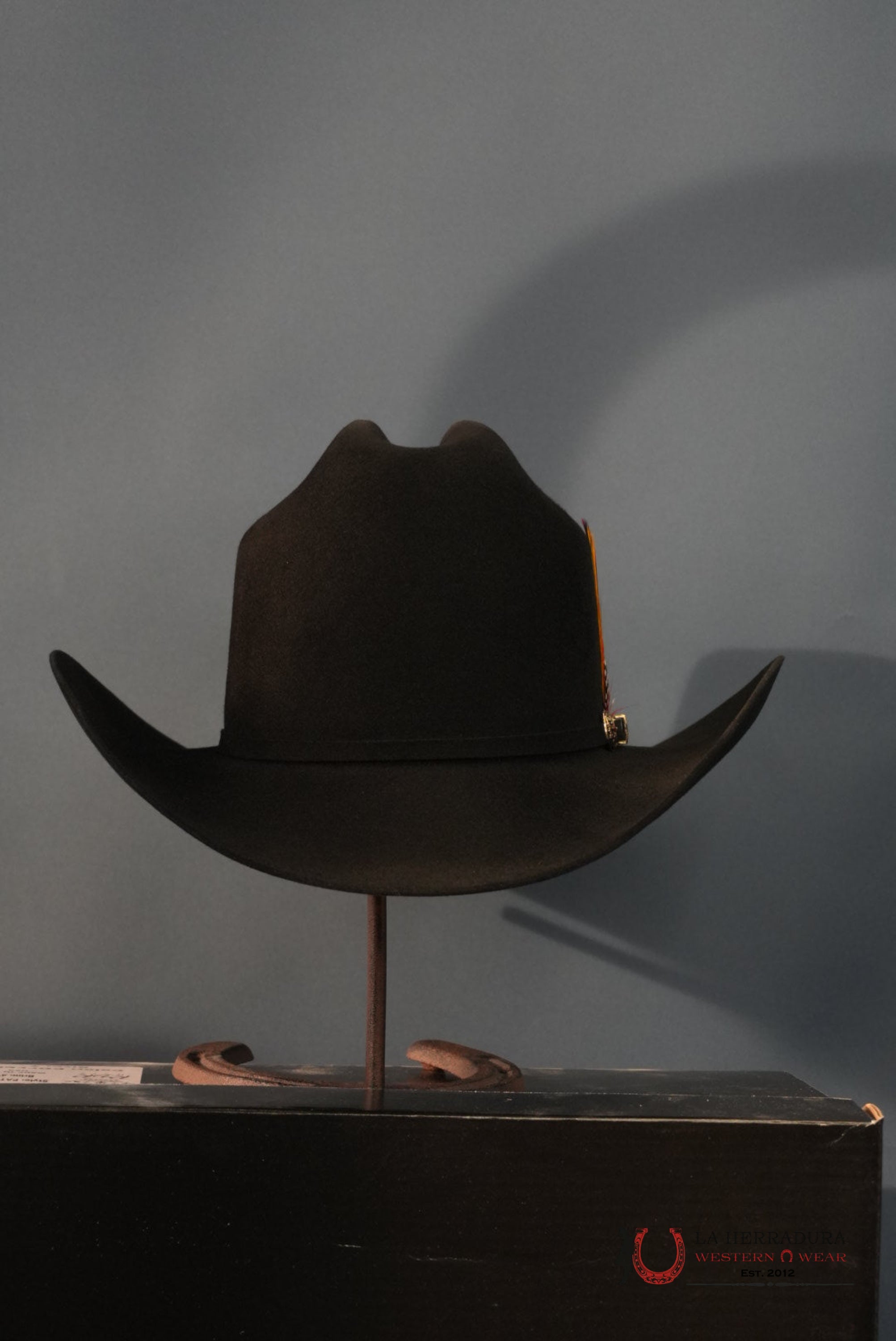 RDR 10X PATRON COWBOY HAT BLACK TALL CROWN TEJANA