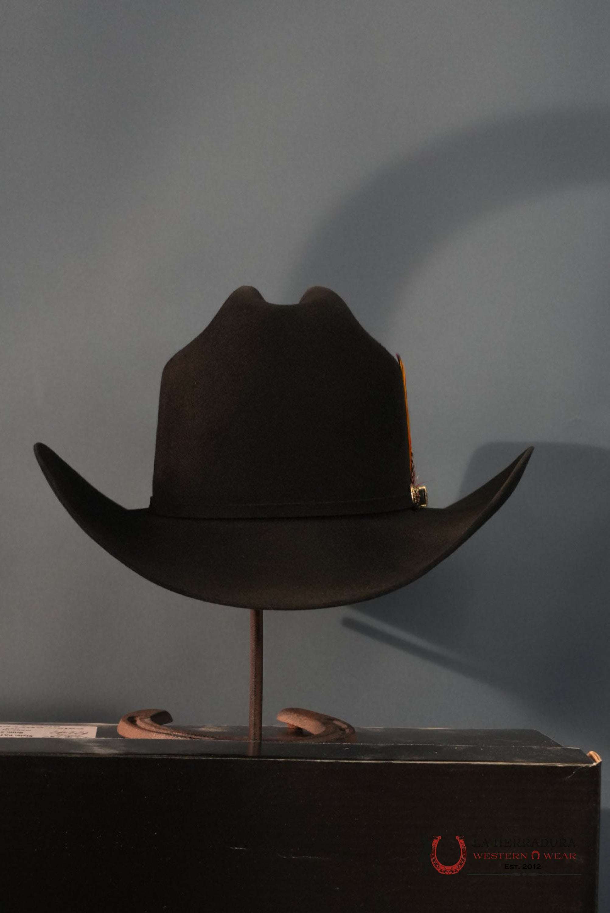 RDR 10X PATRON COWBOY HAT BLACK TALL CROWN TEJANA