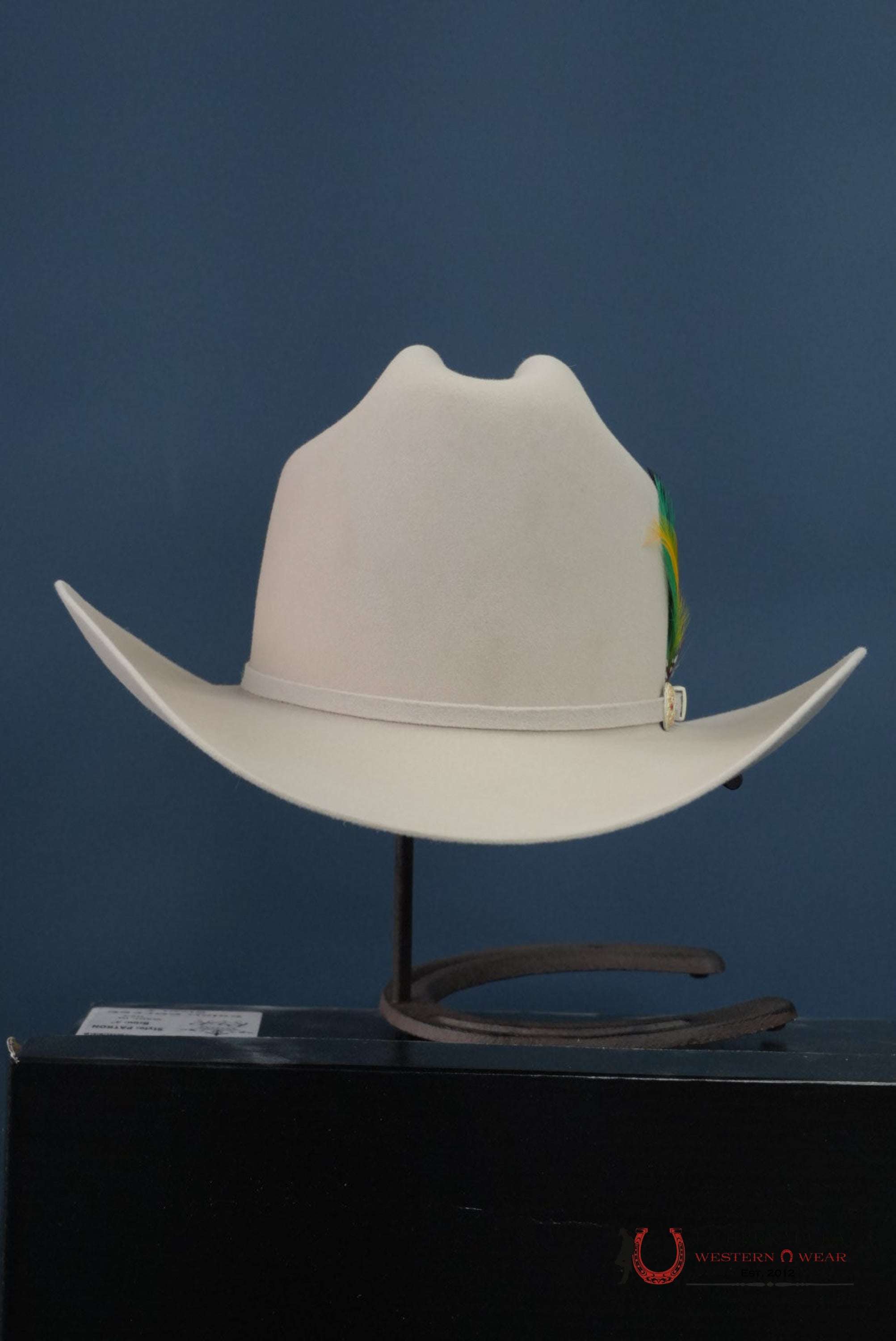 RDR 10X SILVER BELLY EL PATRON COWBOY HAT TALL CROWN TEJANA