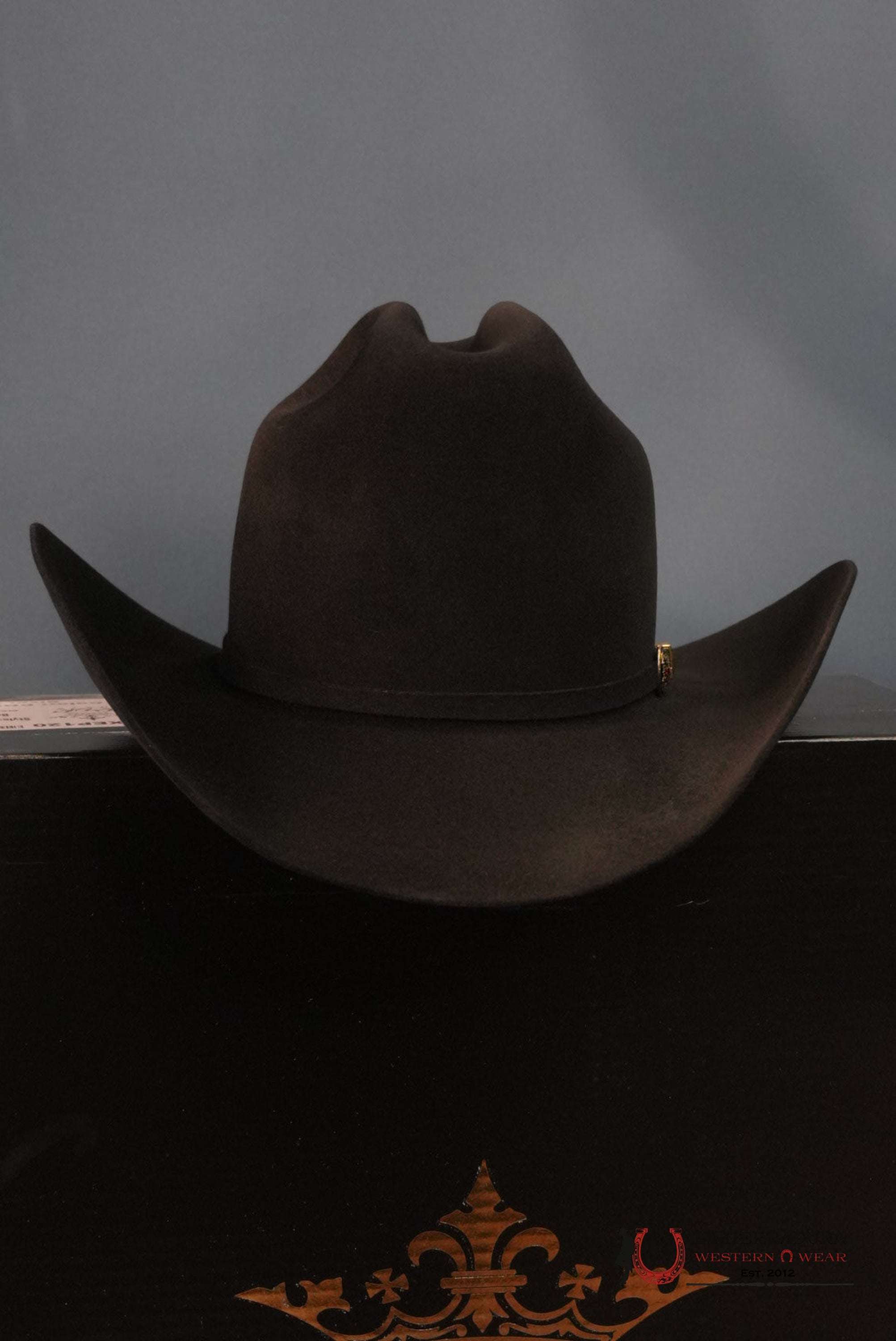 RDR 30X PATRON COPA ALTA COWBOY HAT NEGRO TEJANA