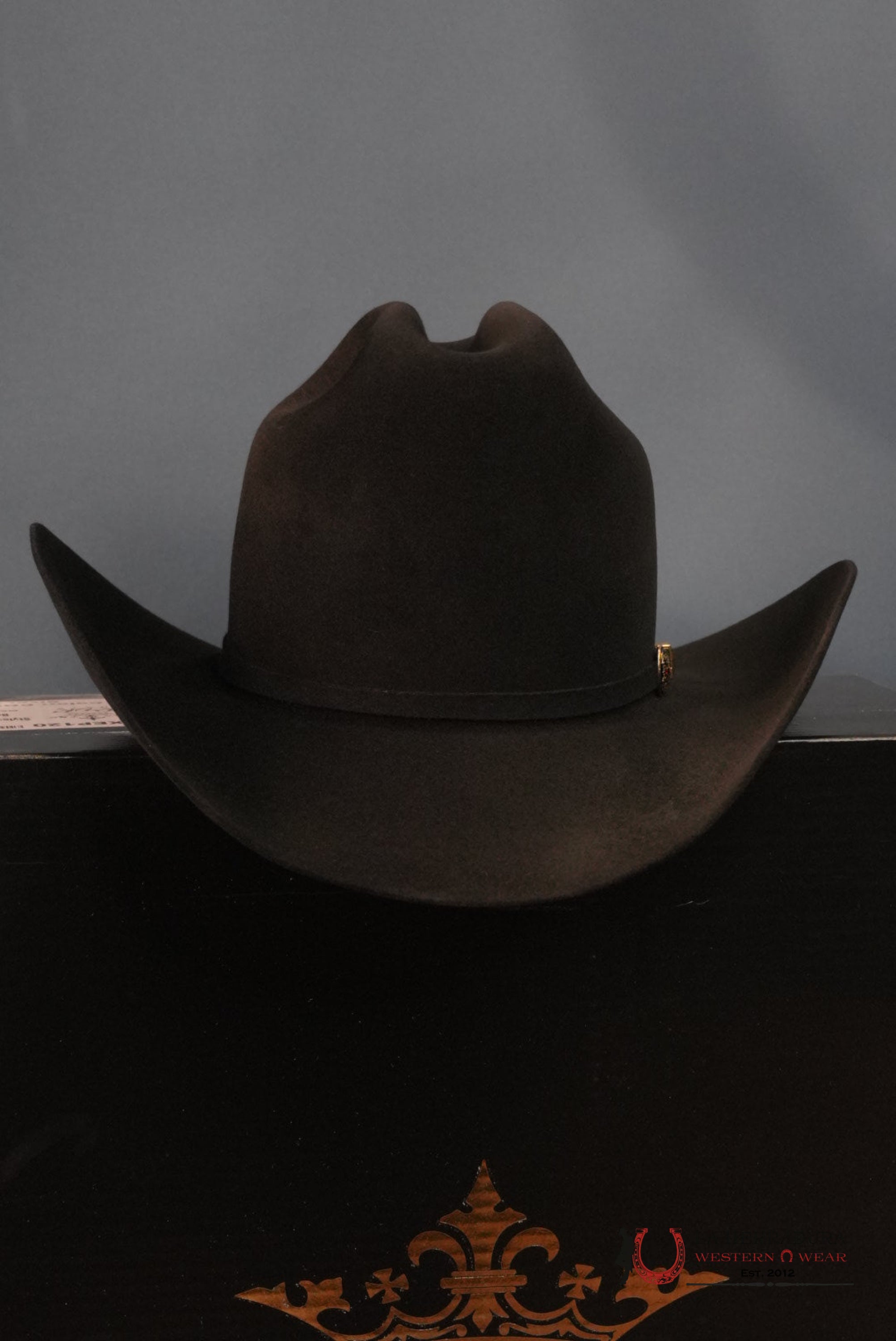 RDR 30X PATRON COPA ALTA COWBOY HAT NEGRO TEJANA