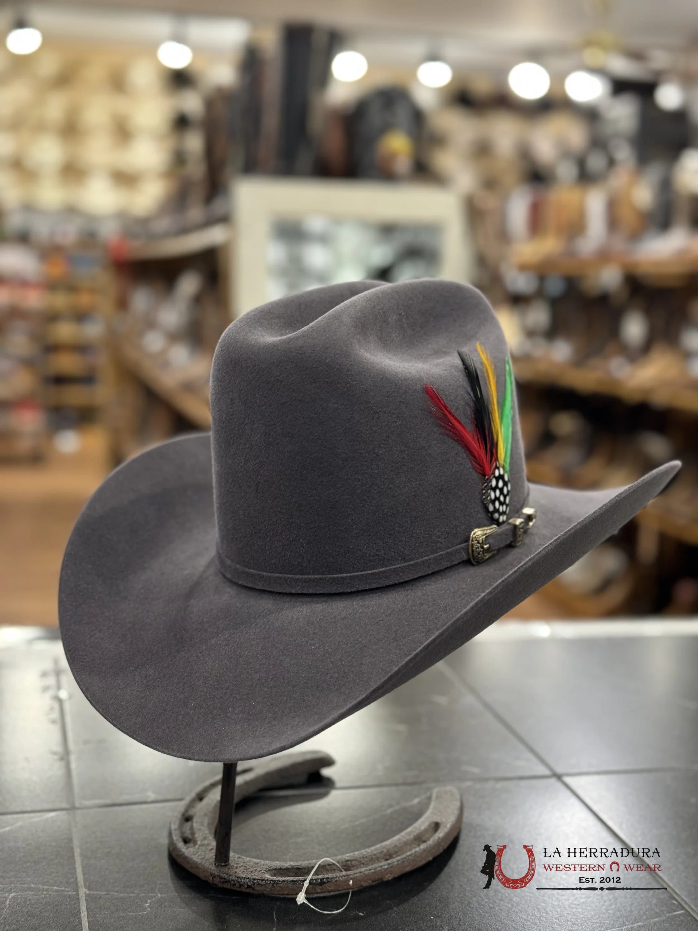 Rdr 6X Charcoal El Patrón Cowboy Hat Copa Alto Tejana