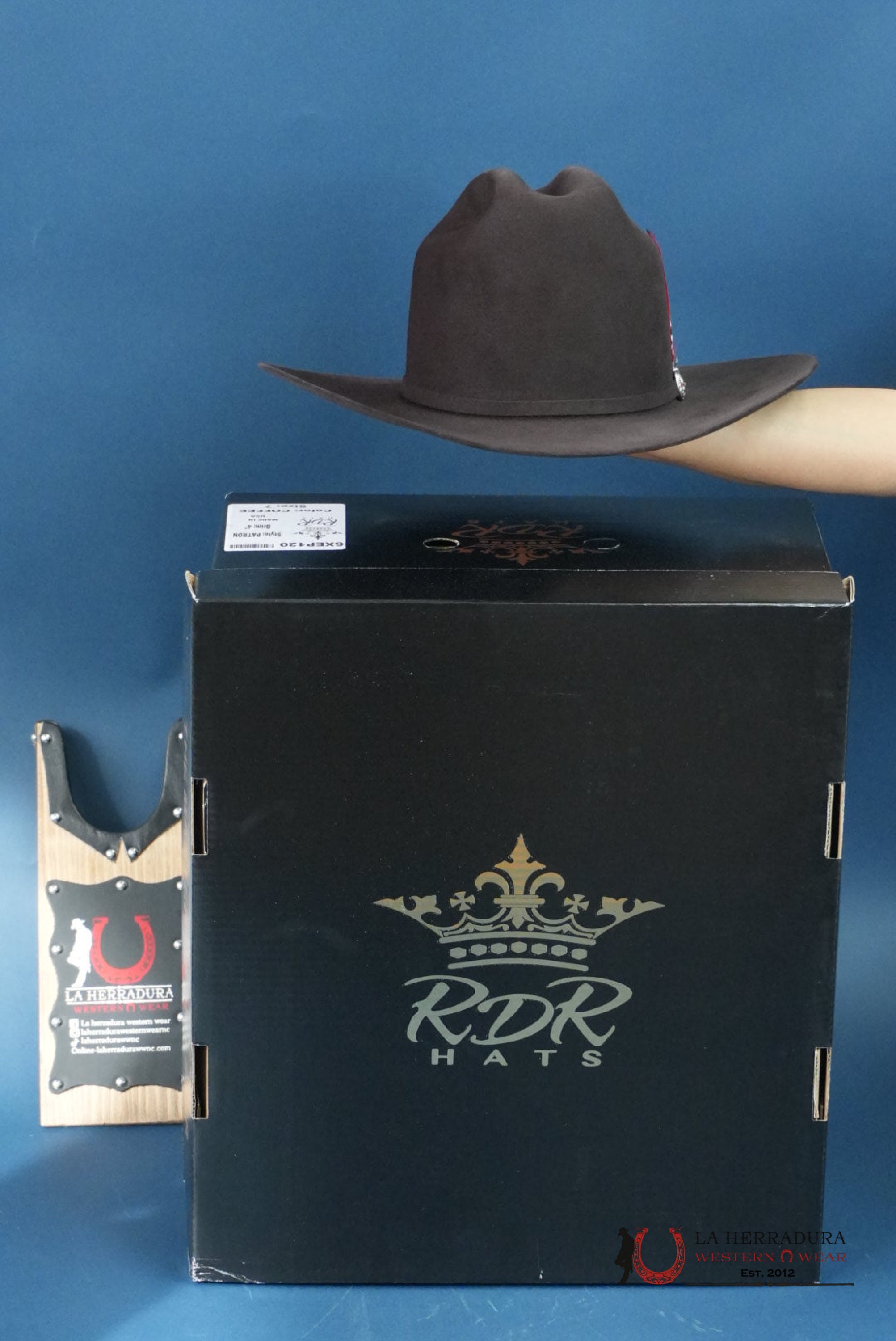 RDR COPA ALTA CHOCO 6X EL PATRÓN COWBOY HAT TEJANA