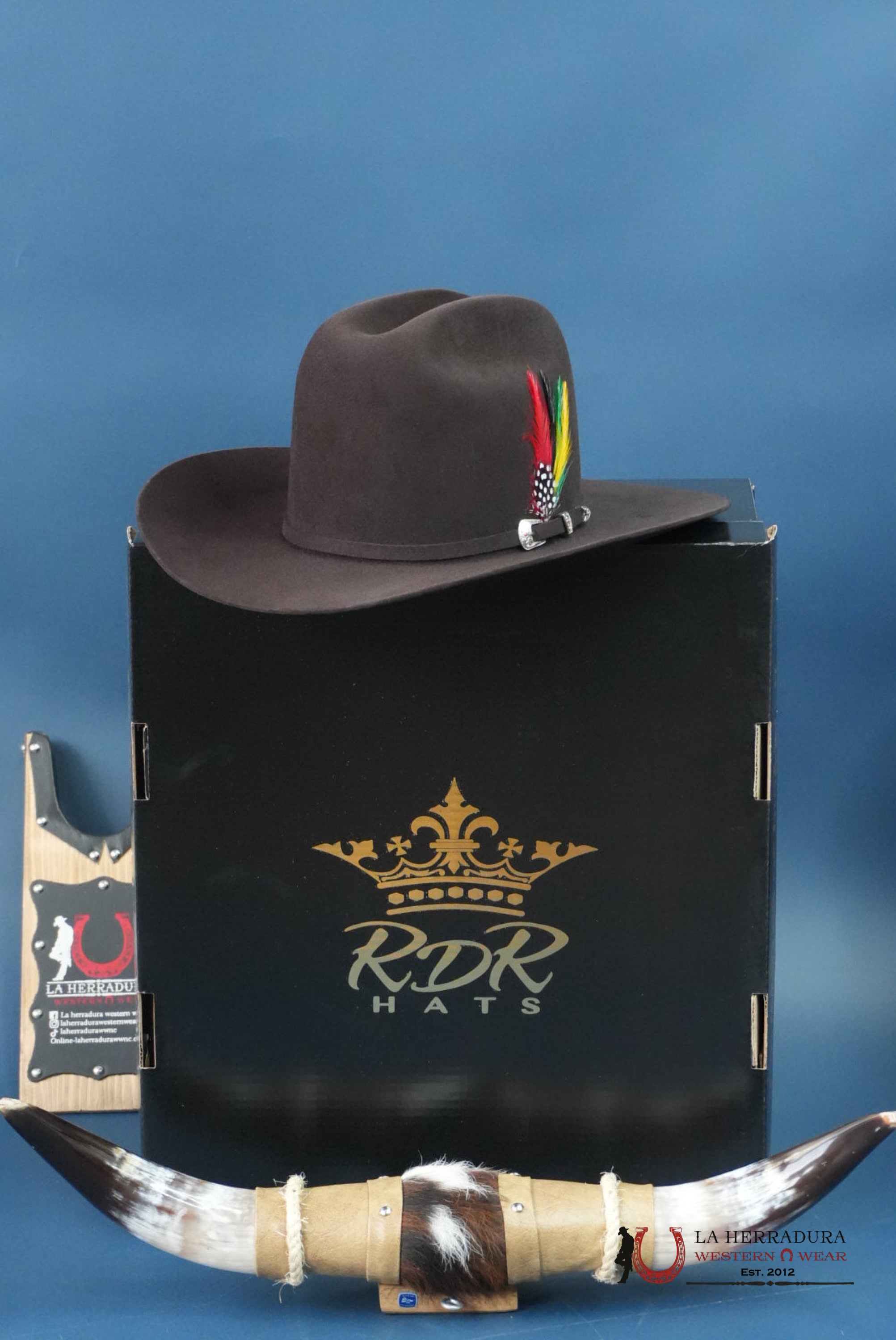 RDR COPA ALTA CHOCO 6X EL PATRÓN COWBOY HAT TEJANA
