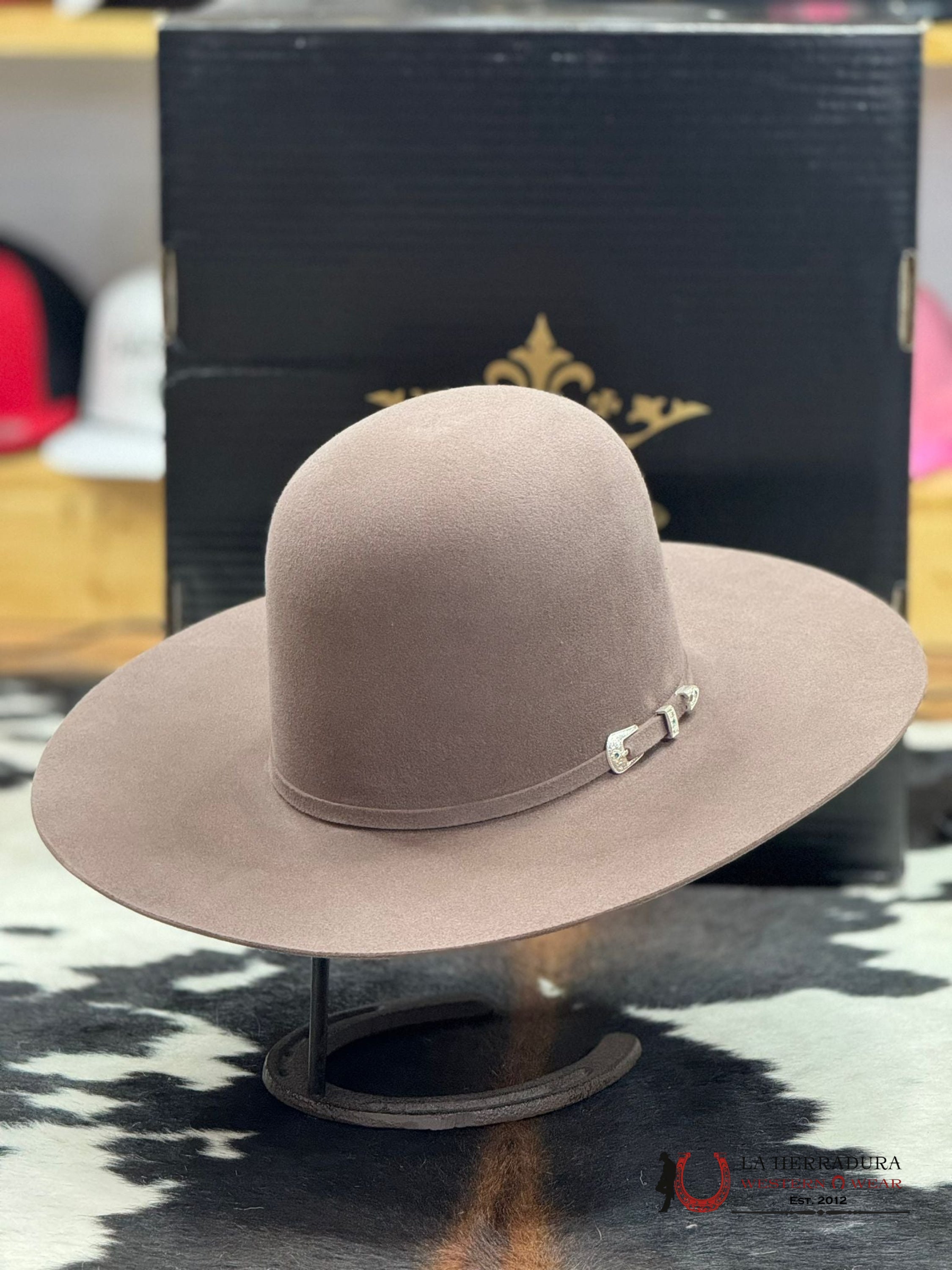 Rdr Copa Alta 6X El Patrón Cowboy Hat Open Crown Moka Tejana