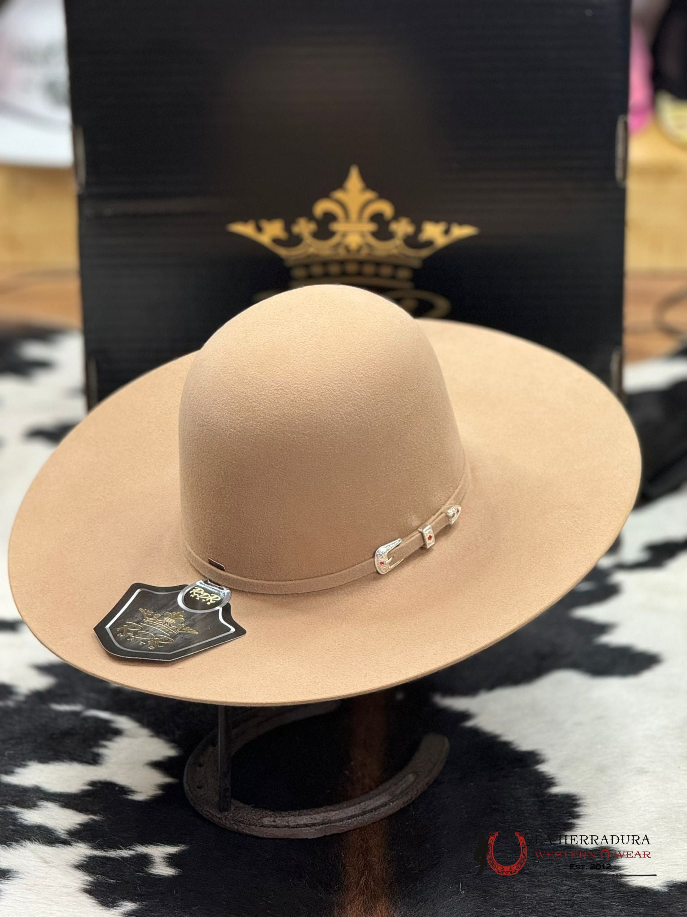 Rdr Copa Alta 6X El Patrón Cowboy Hat Open Crown Melon Tejana