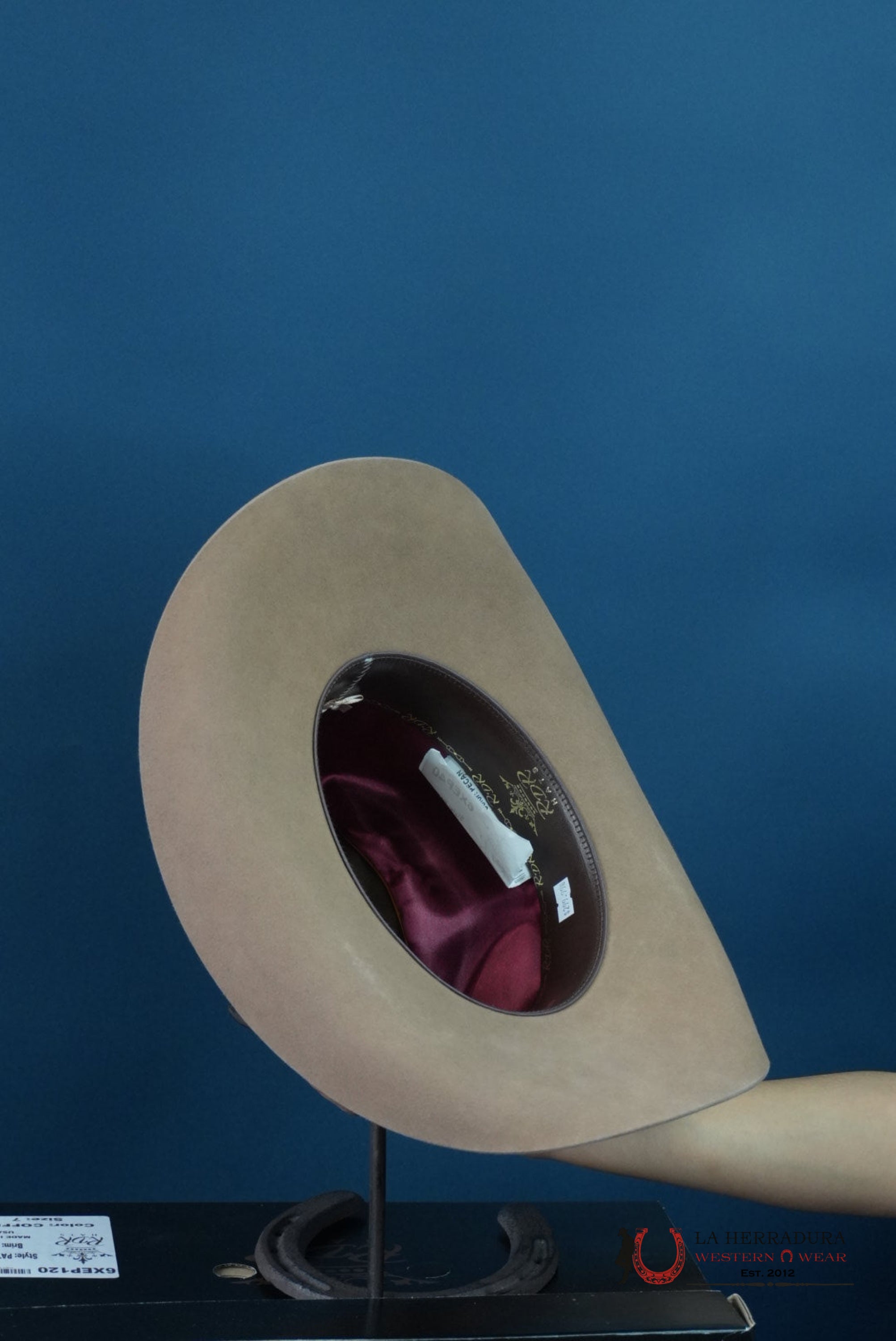 RDR 6X PECAN EL PATRÓN COWBOY HAT COPA ALTO TEJANA