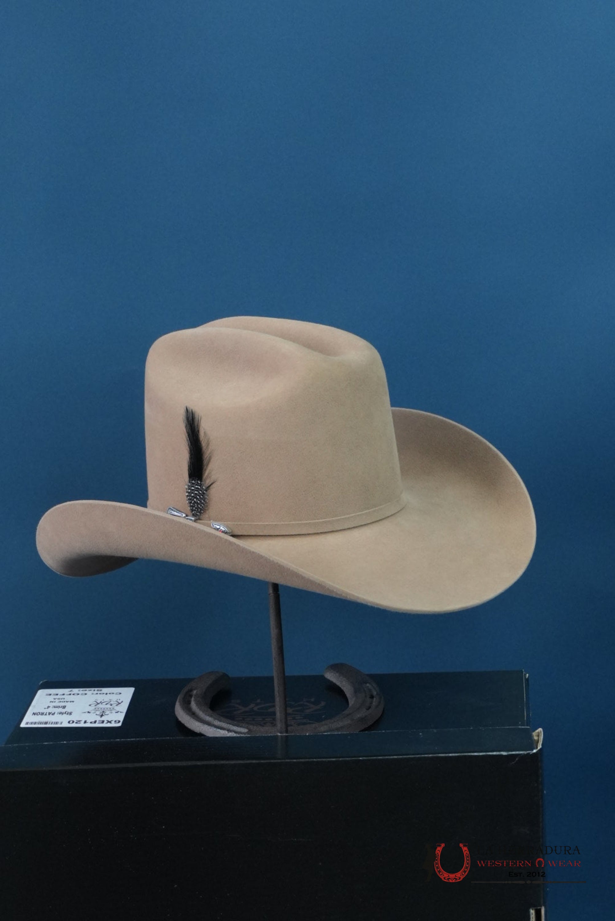 RDR 6X PECAN EL PATRÓN COWBOY HAT COPA ALTO TEJANA