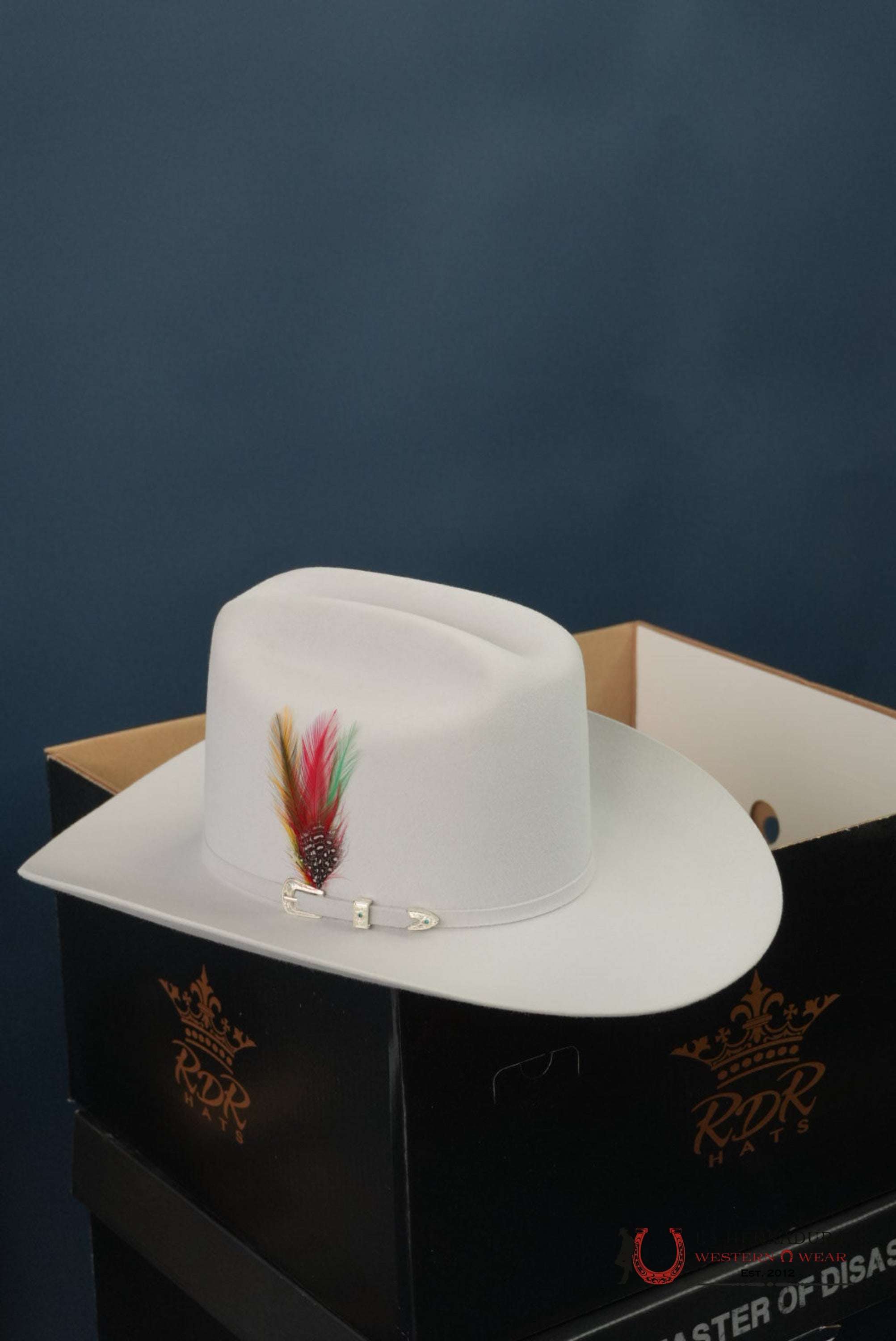 RDR COPA ALTA SILVER GREY 6X EL PATRÓN COWBOY HAT TEJANA
