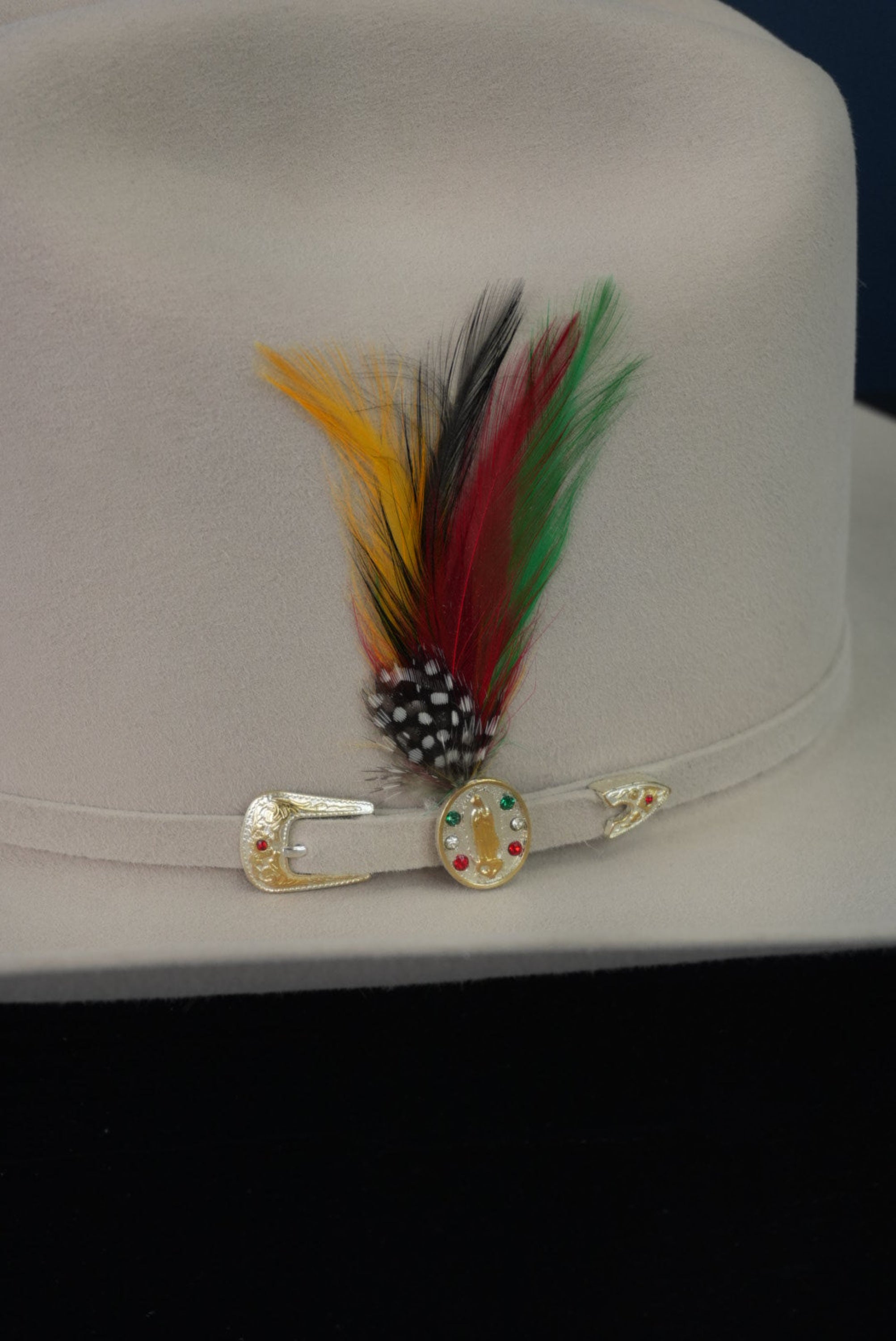 RDR 6X SILVERBELLY COPA ALTA VIRGEN DE GUADALUPE FELT HAT GUADALUPANA TEJANA