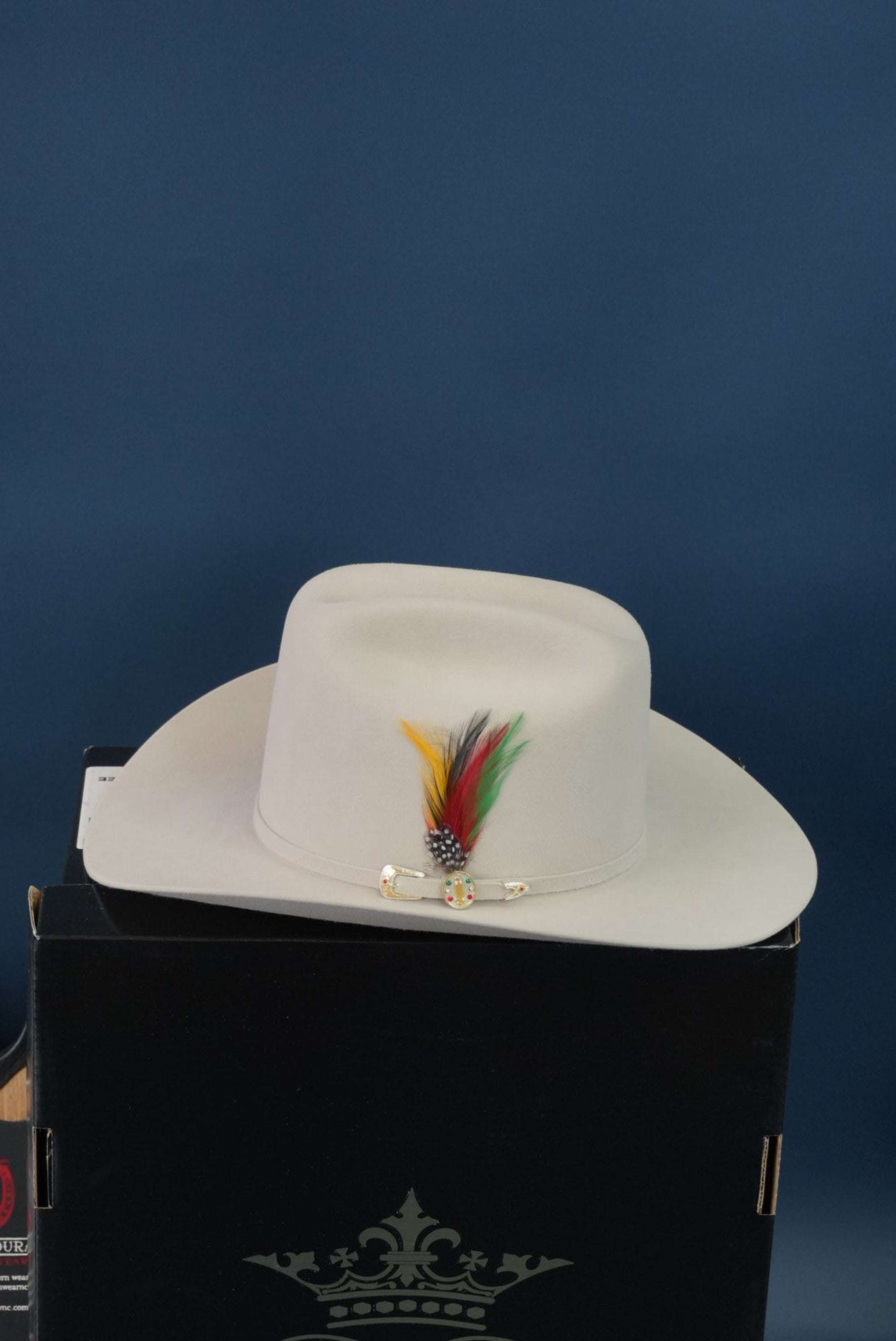 RDR 6X SILVERBELLY COPA ALTA VIRGEN DE GUADALUPE FELT HAT GUADALUPANA TEJANA