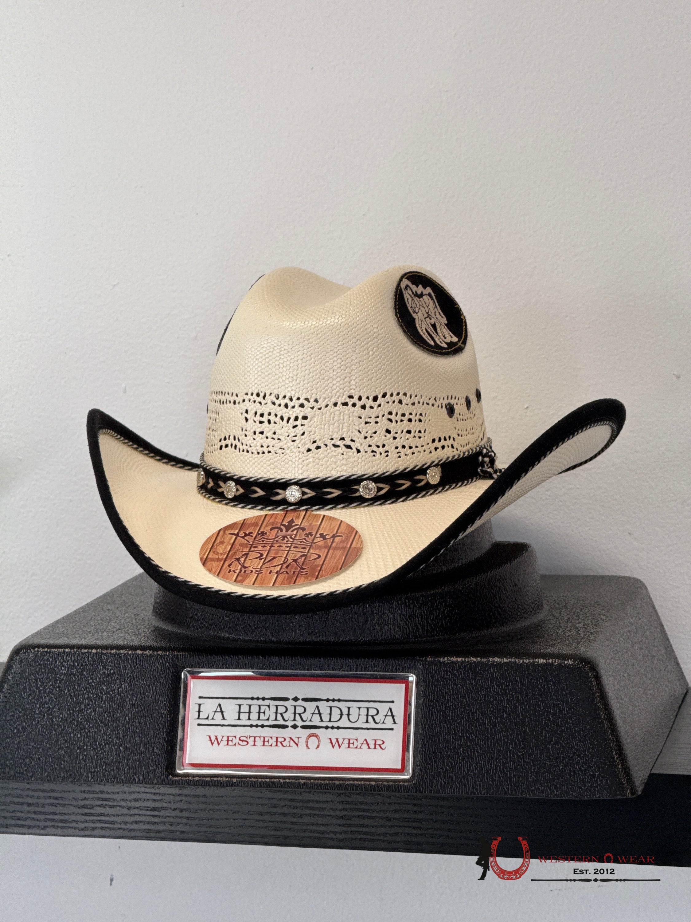 RDR KIDS HAT BLACK KUB162 STRAW HAT NIÑOS