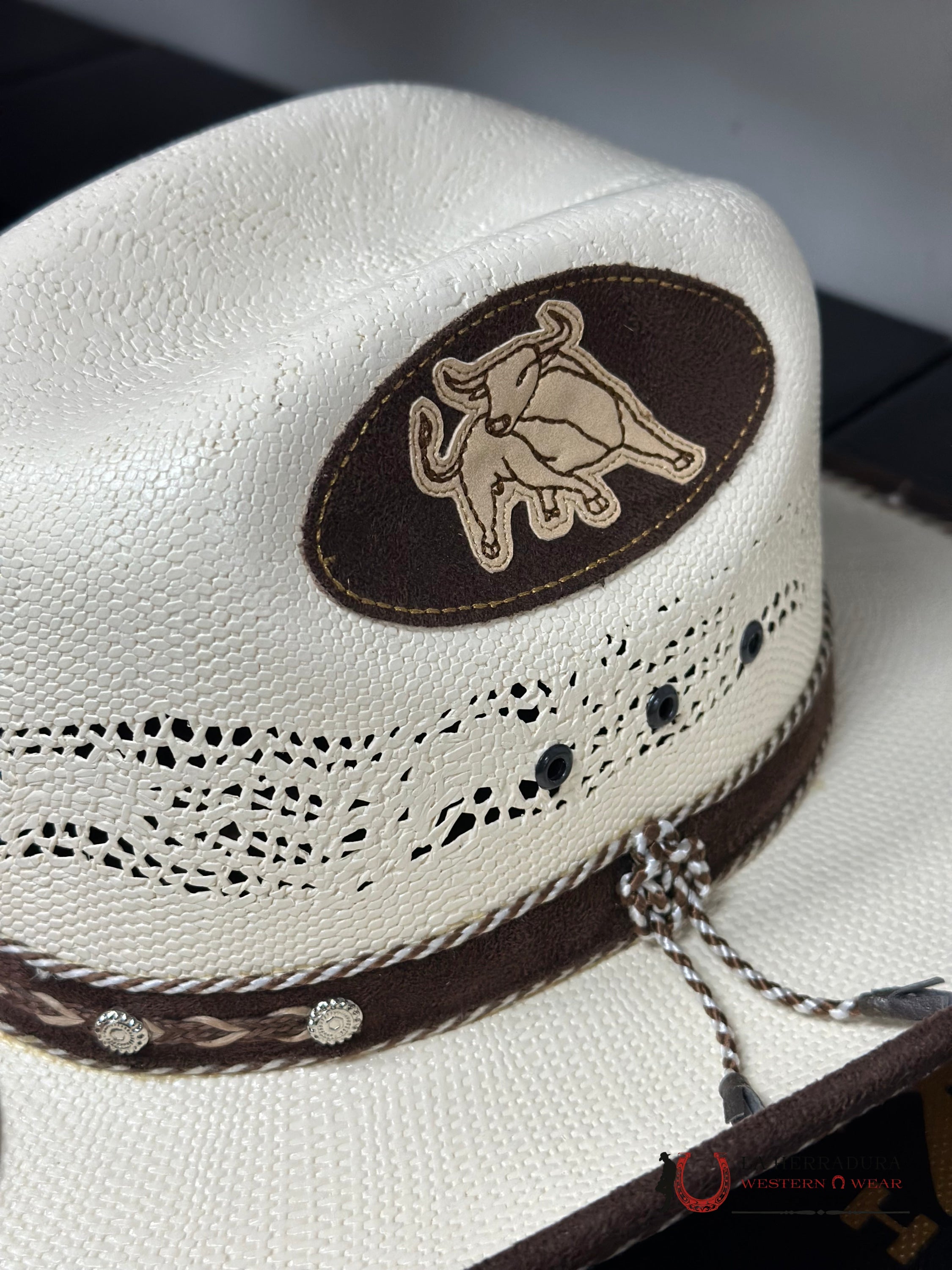 Rdr Kids Straw Hat Brown Bull Natural Kub160 Niños