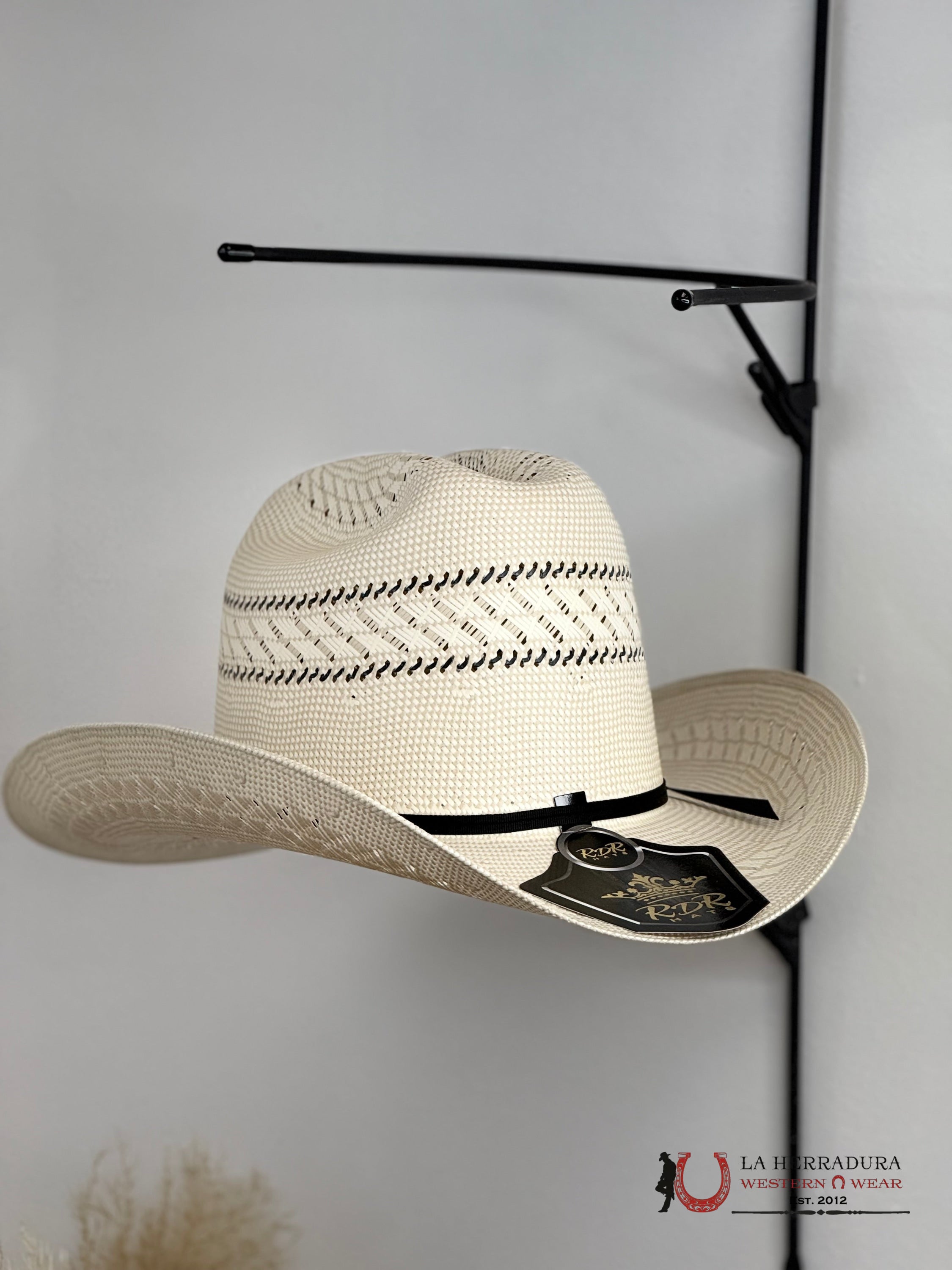 RDR STRAW HAT Copa alta 30x tejido ala 3 3/4 TEJANA