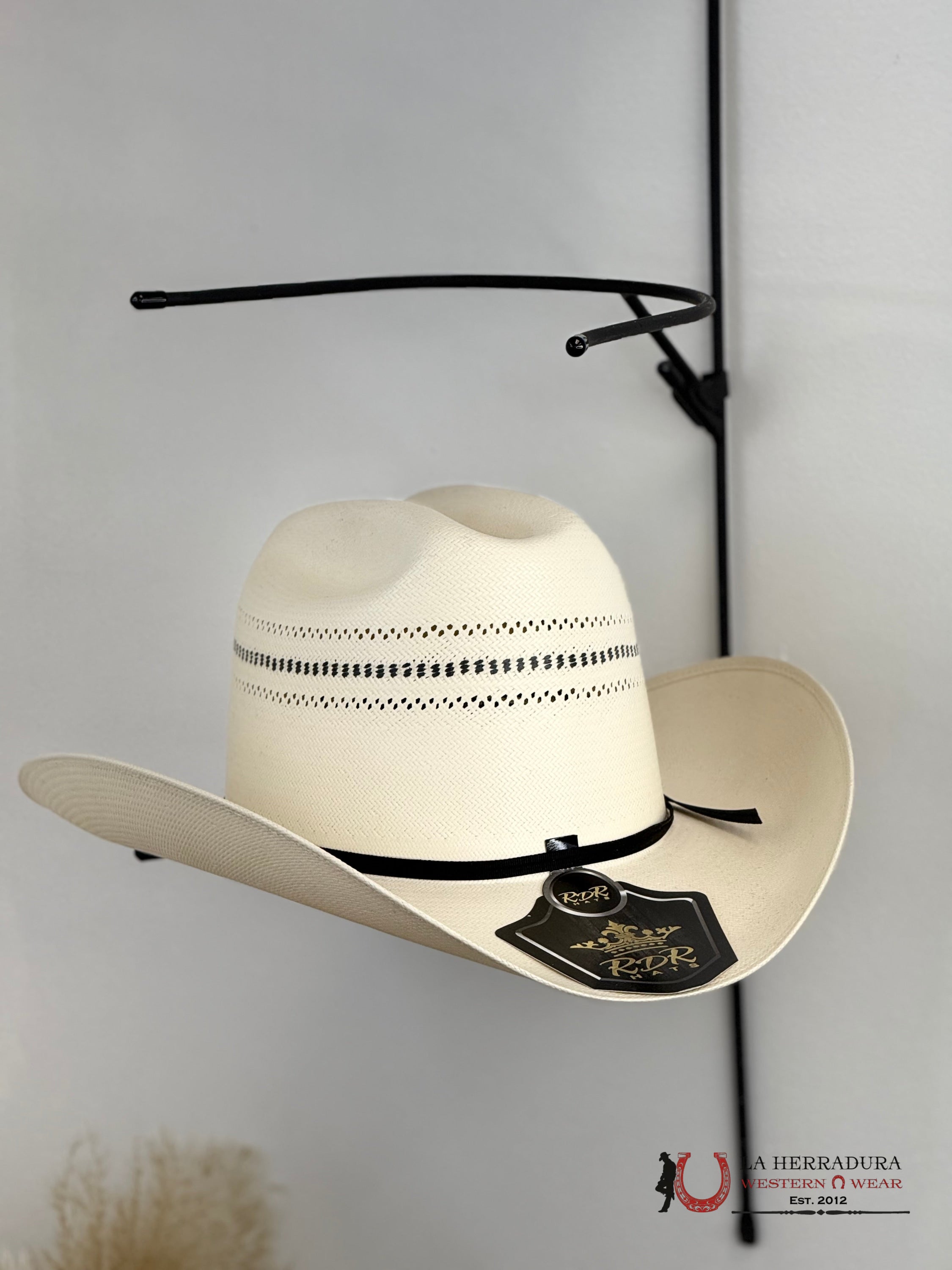RDR STRAW HAT copa alta 30x white ala 3 3/4 TEJANA