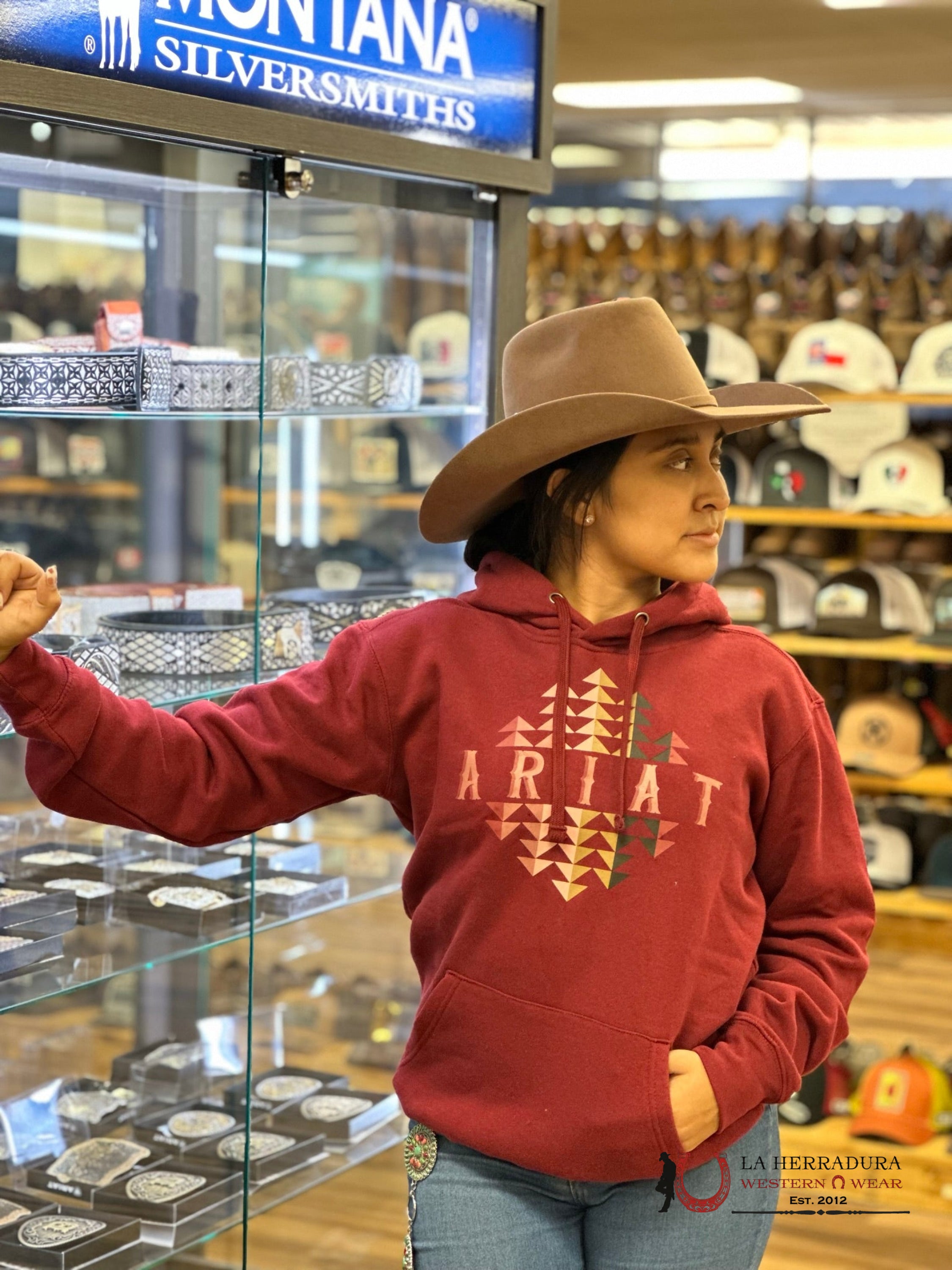 Real Beartooth Hood Rouge Red Ropa Mujeres