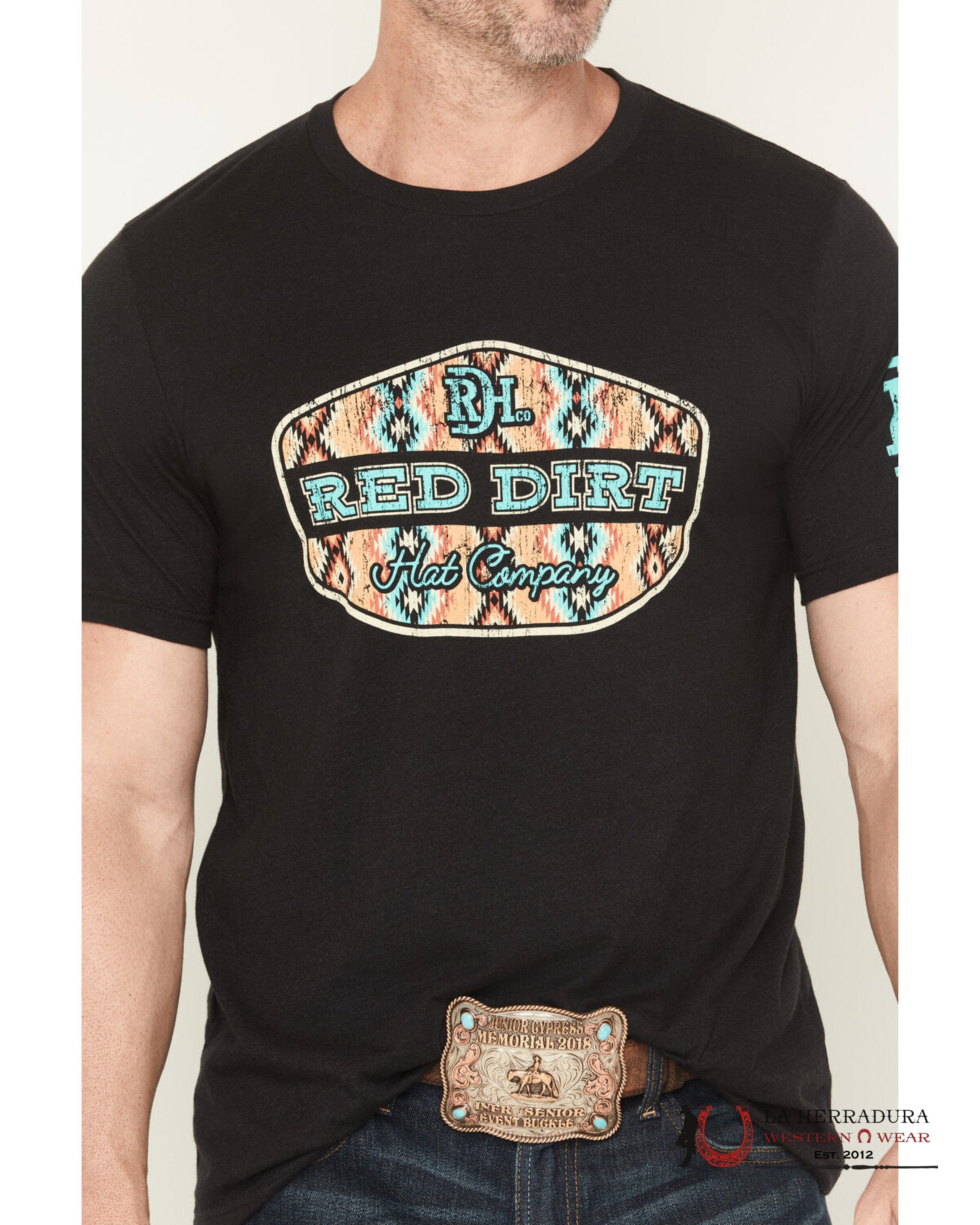 RED DIRT HAT CO. -FREE REIN TSHIRT CN6422000BLH1A2 ROPA HOMBRES