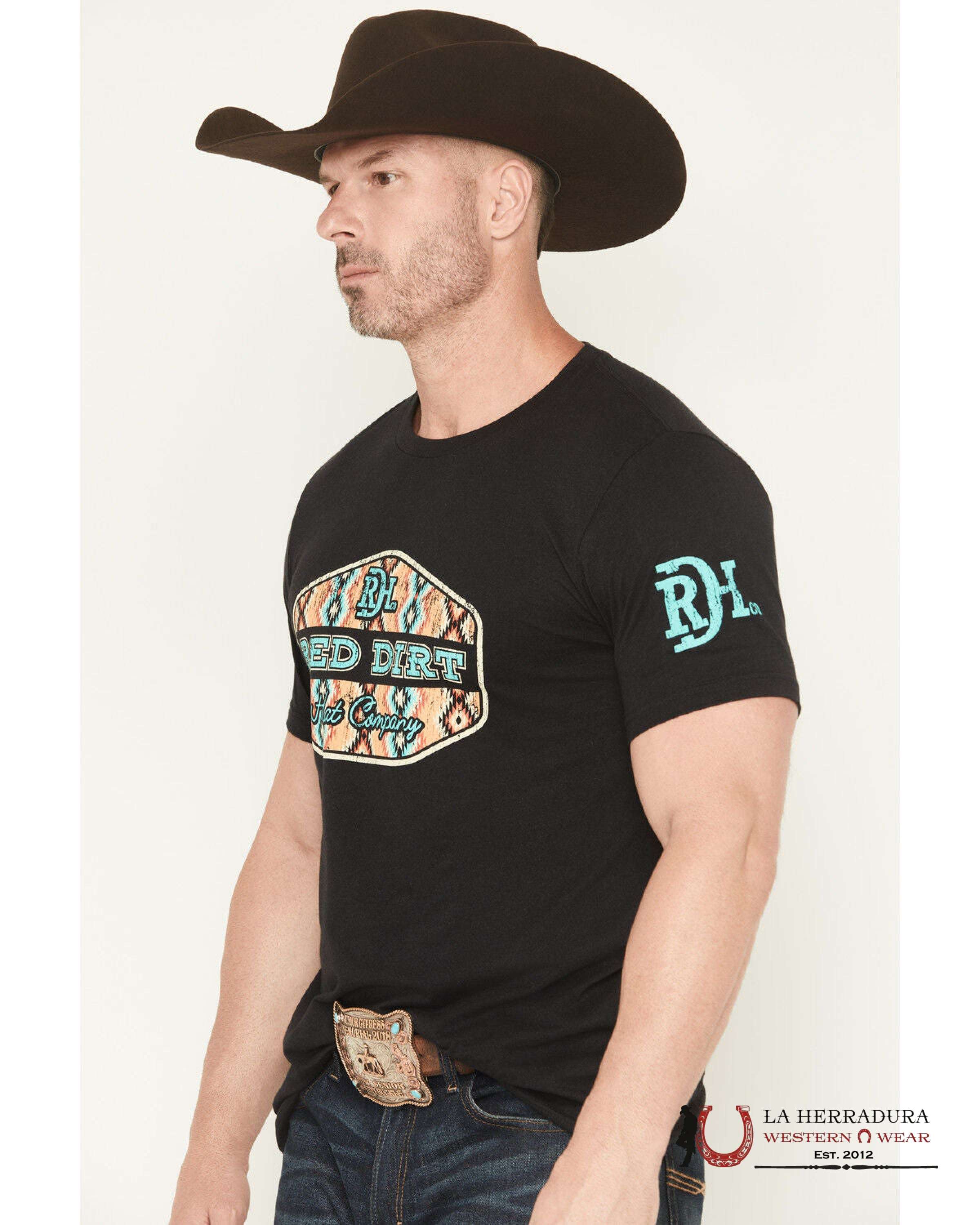 RED DIRT HAT CO. -FREE REIN TSHIRT CN6422000BLH1A2 ROPA HOMBRES