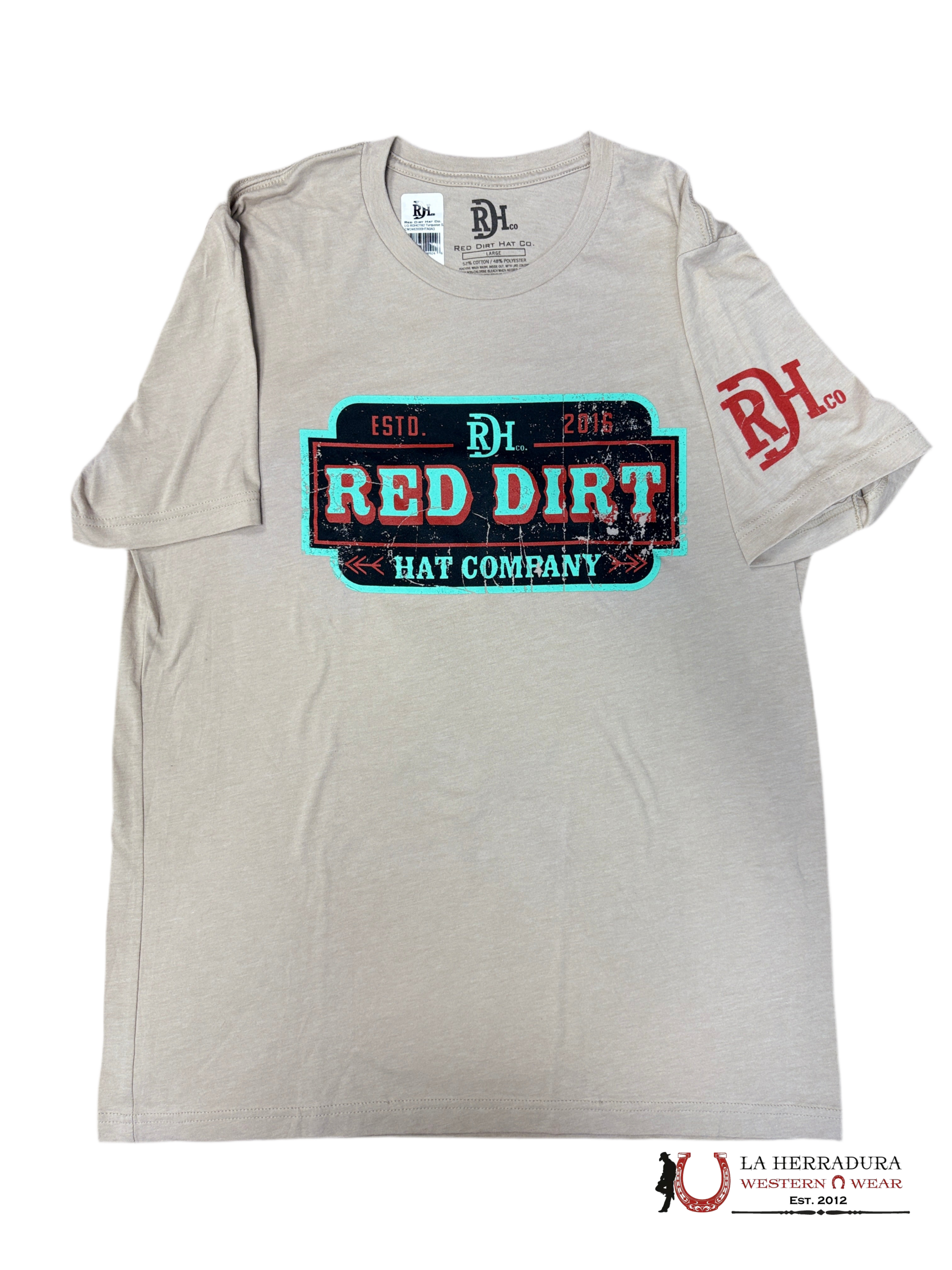 RED DIRT HAT CO. -TURQUIOSE S TSHIRT CM2362000HTA0A3 ROPA HOMBRES