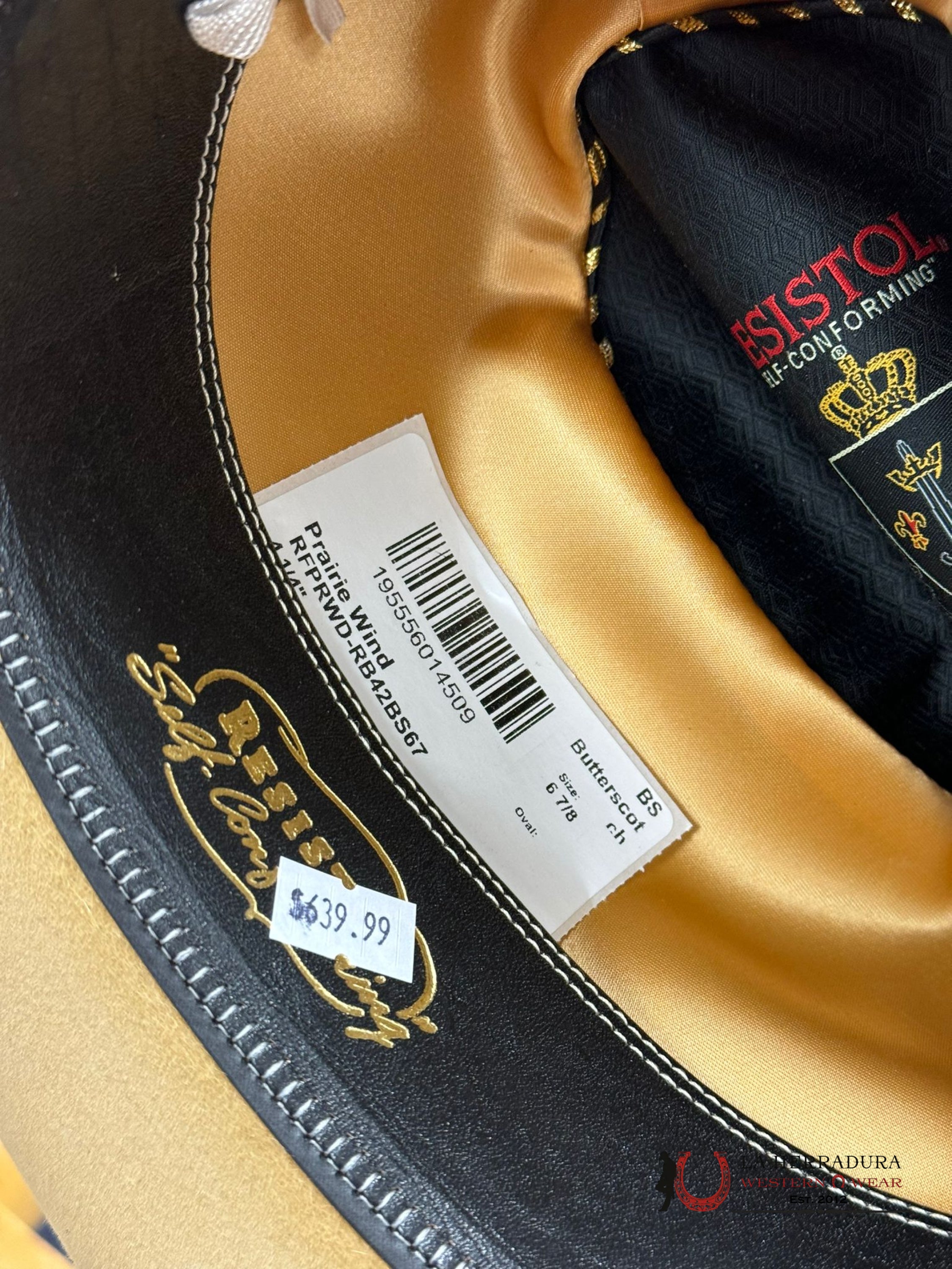 Resistol Prairie Wind Butterscotch 30X Tejana