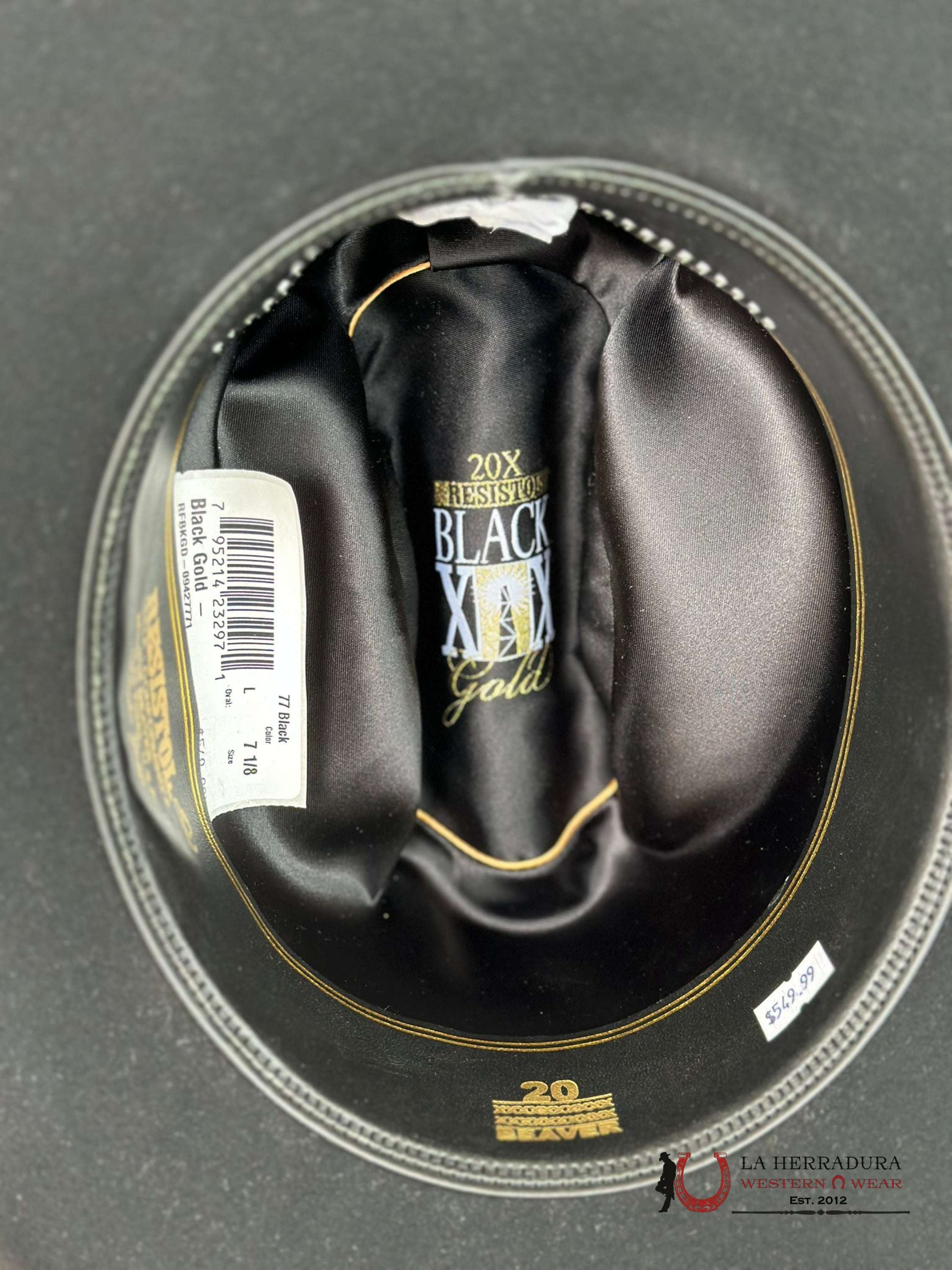 Resistol Black Gold 20X Tejana
