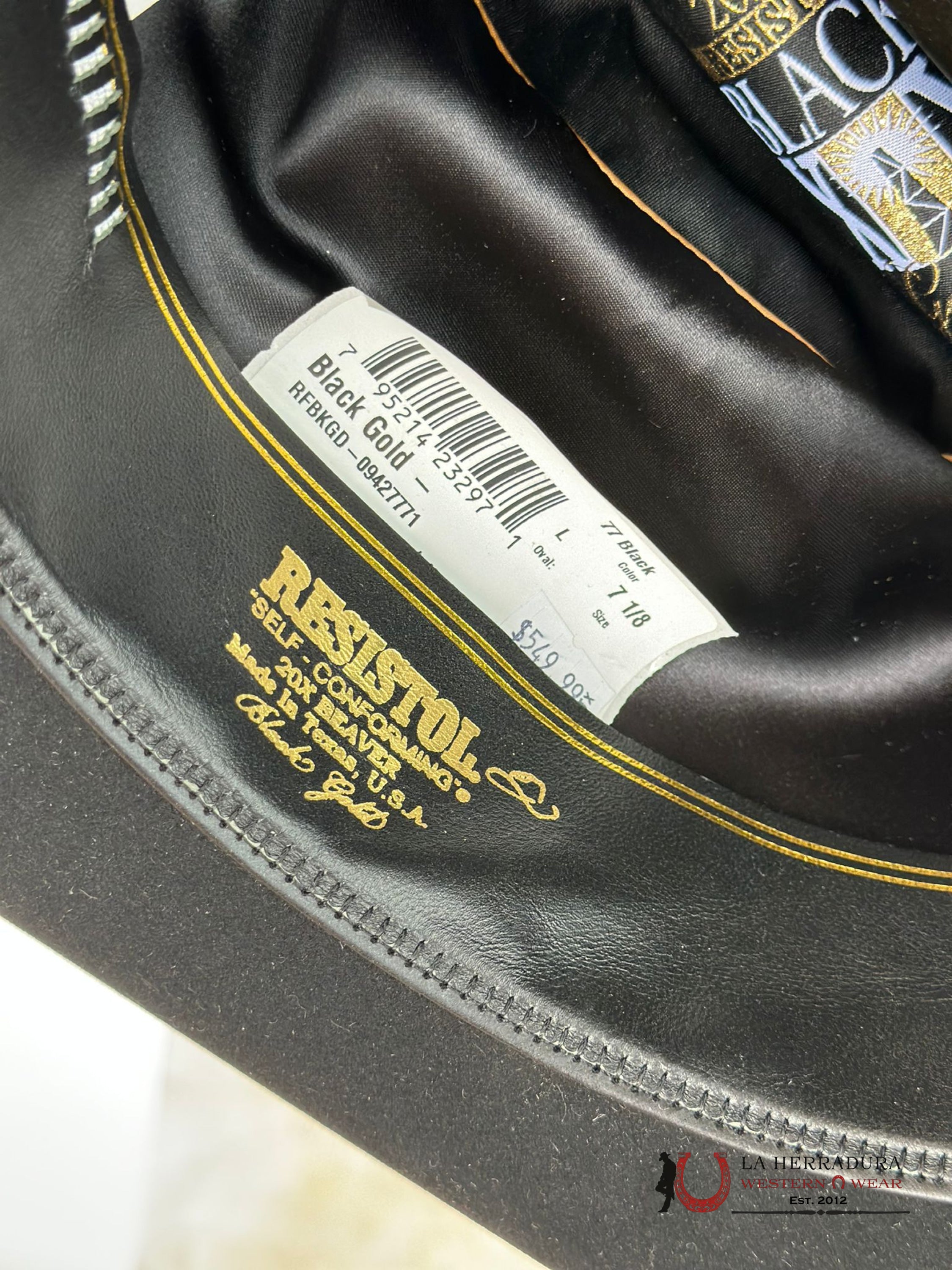 Resistol Black Gold 20X Tejana