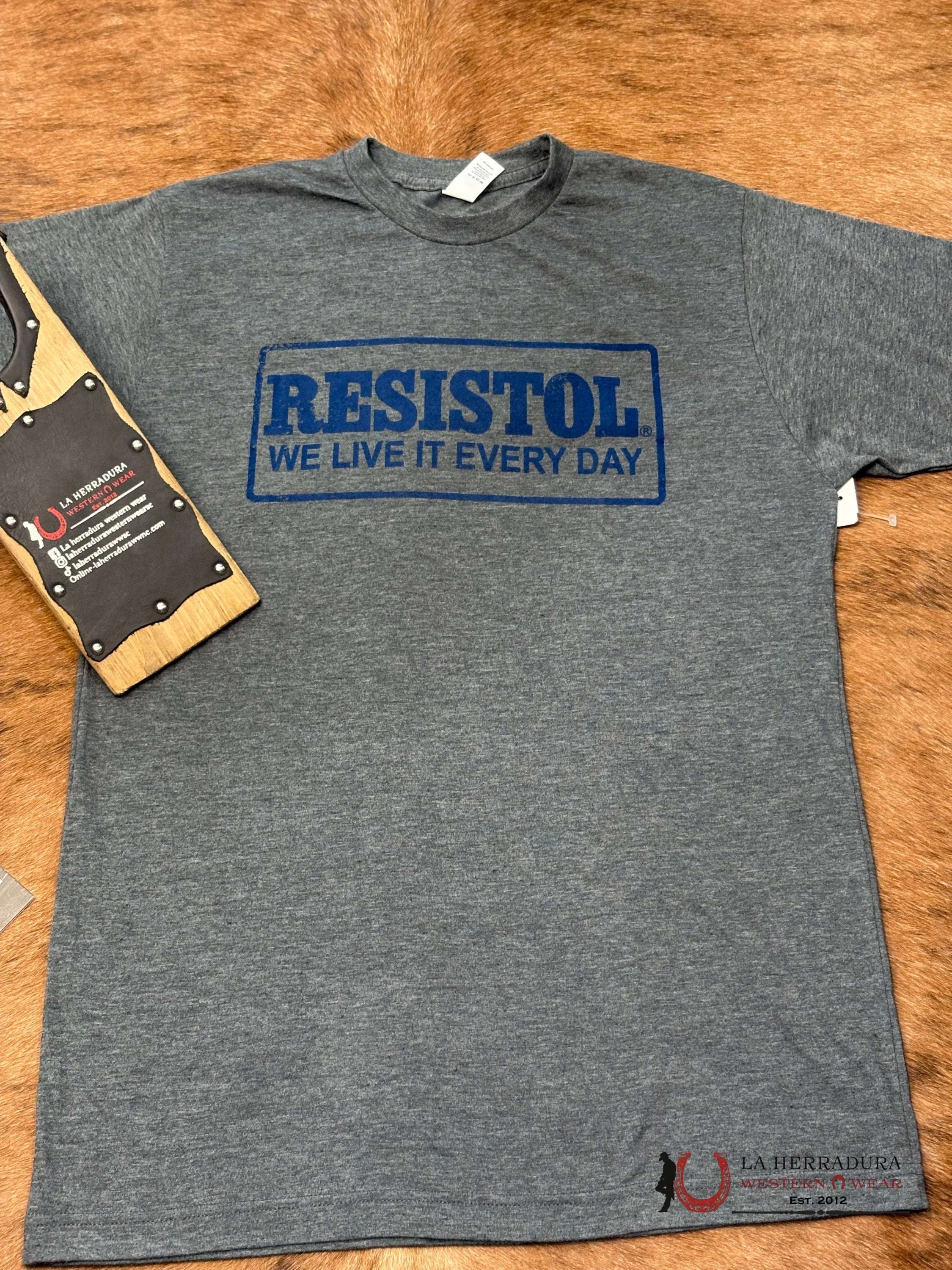 RESISTOL GREY AND BLUE