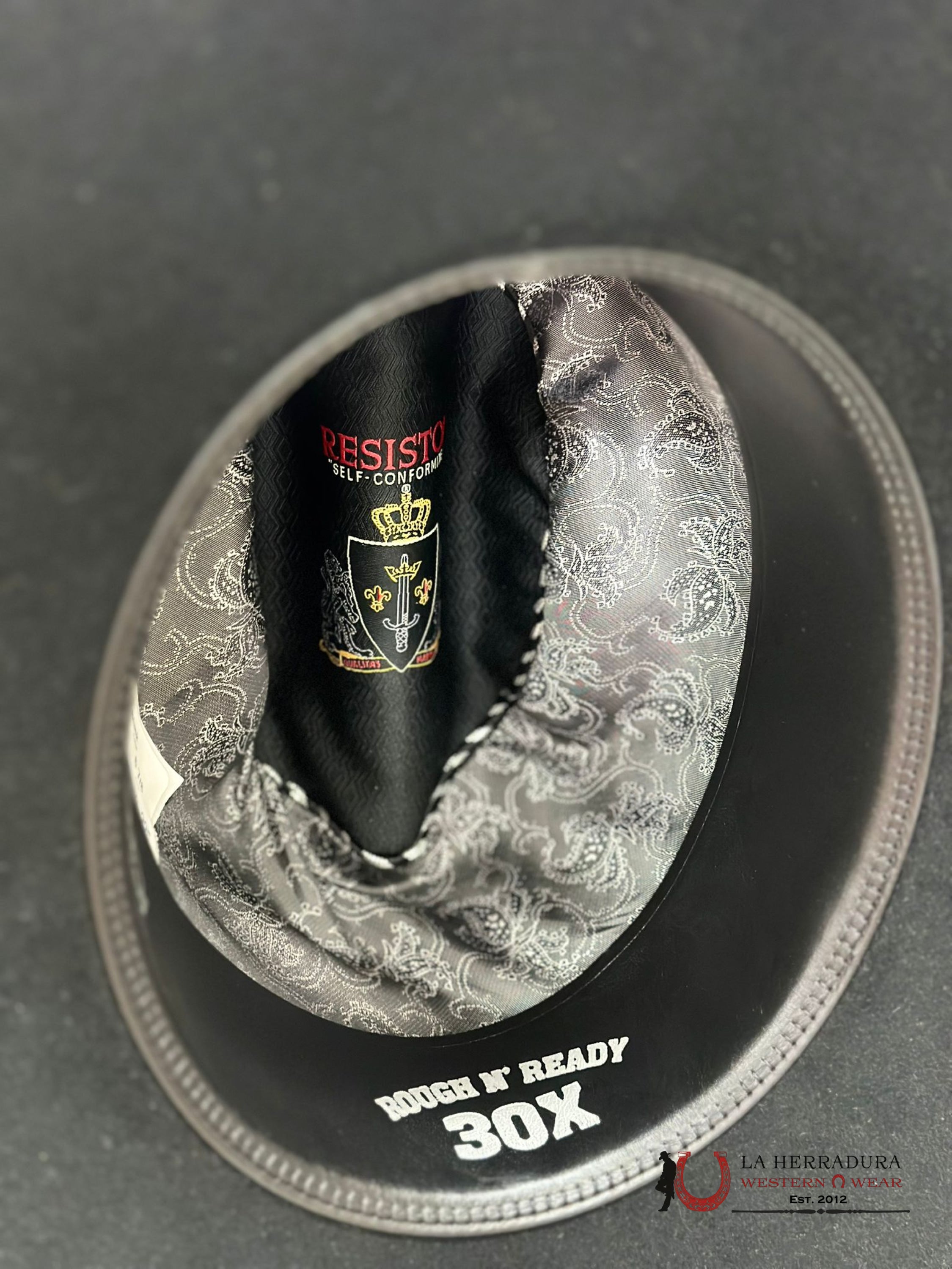 Resistol Rough N Ready 30X Black Tejana