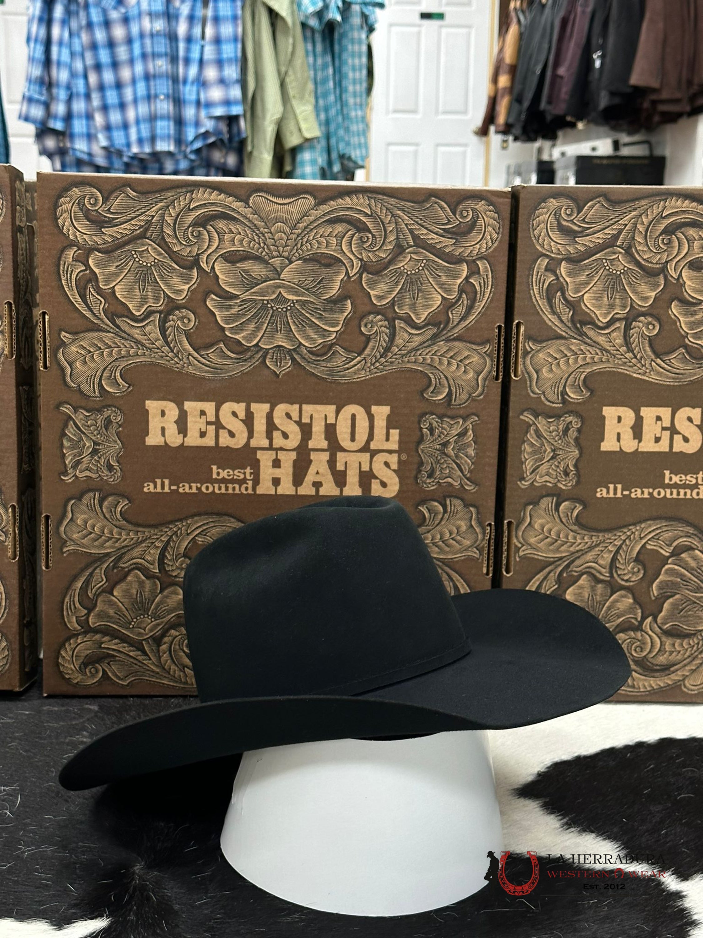 Resistol Rough N Ready 30X Black Tejana