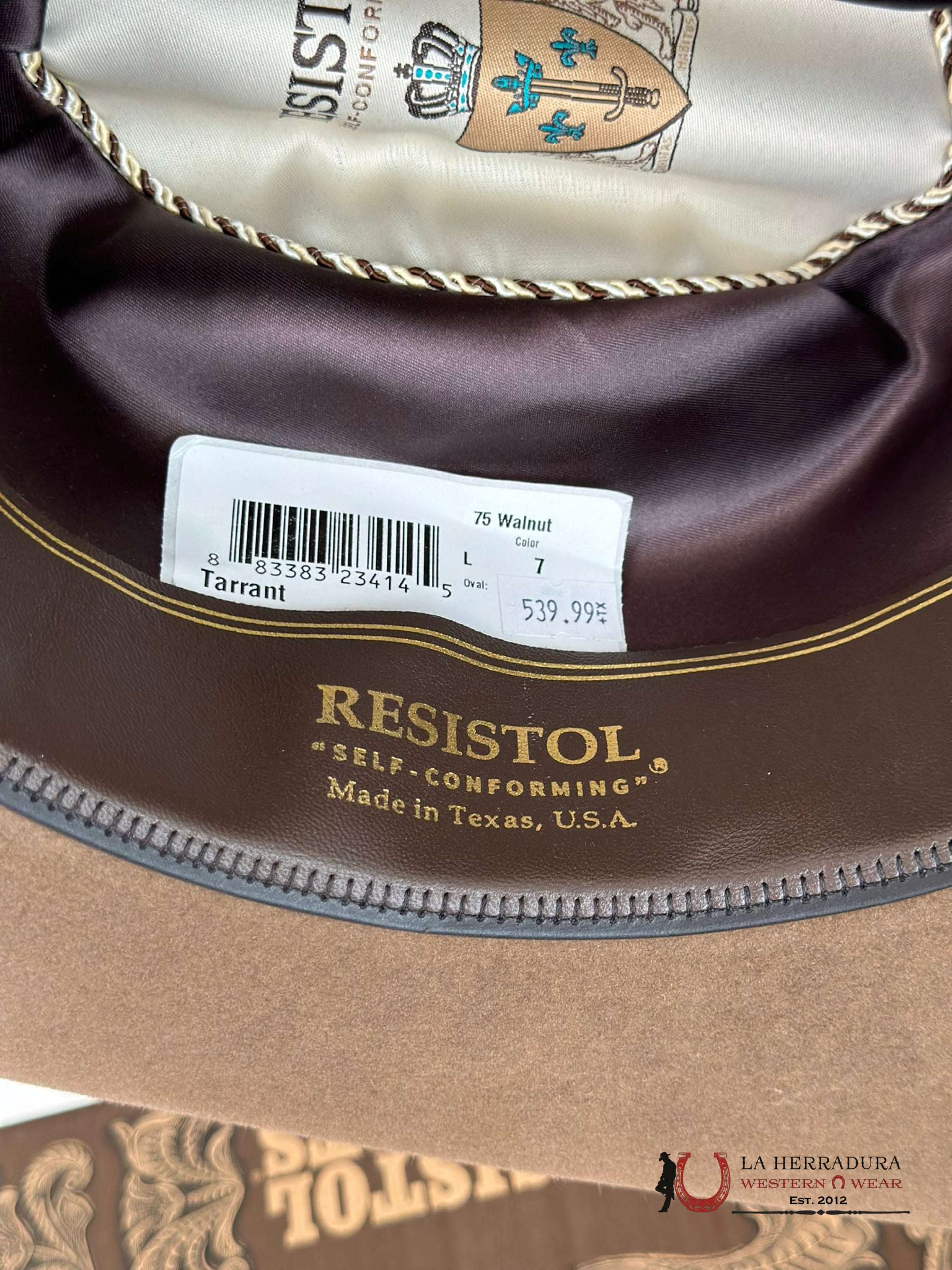Resistol Tarrant Walnut 20X Tejana