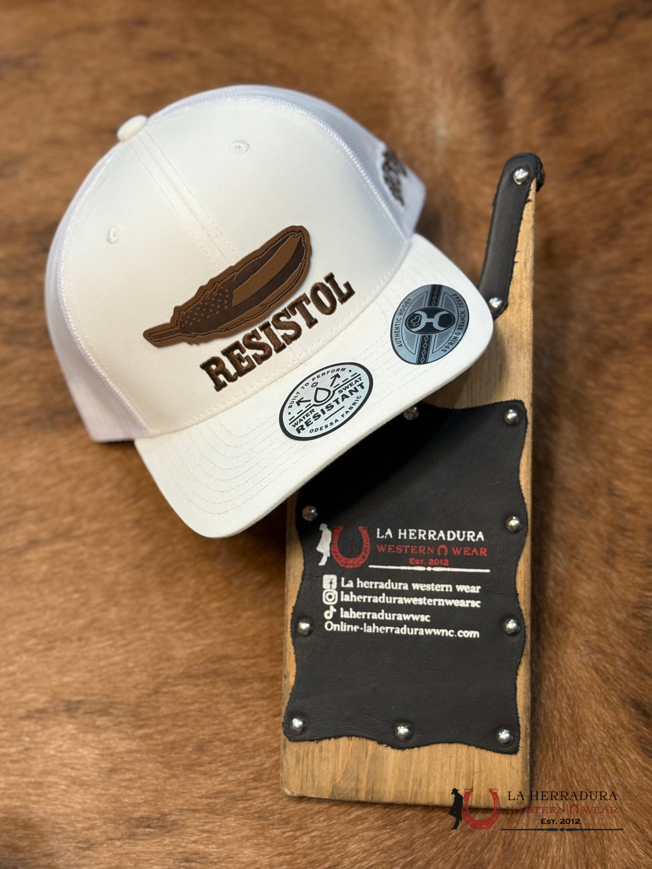 RESISTOL WHITE AND BROWN