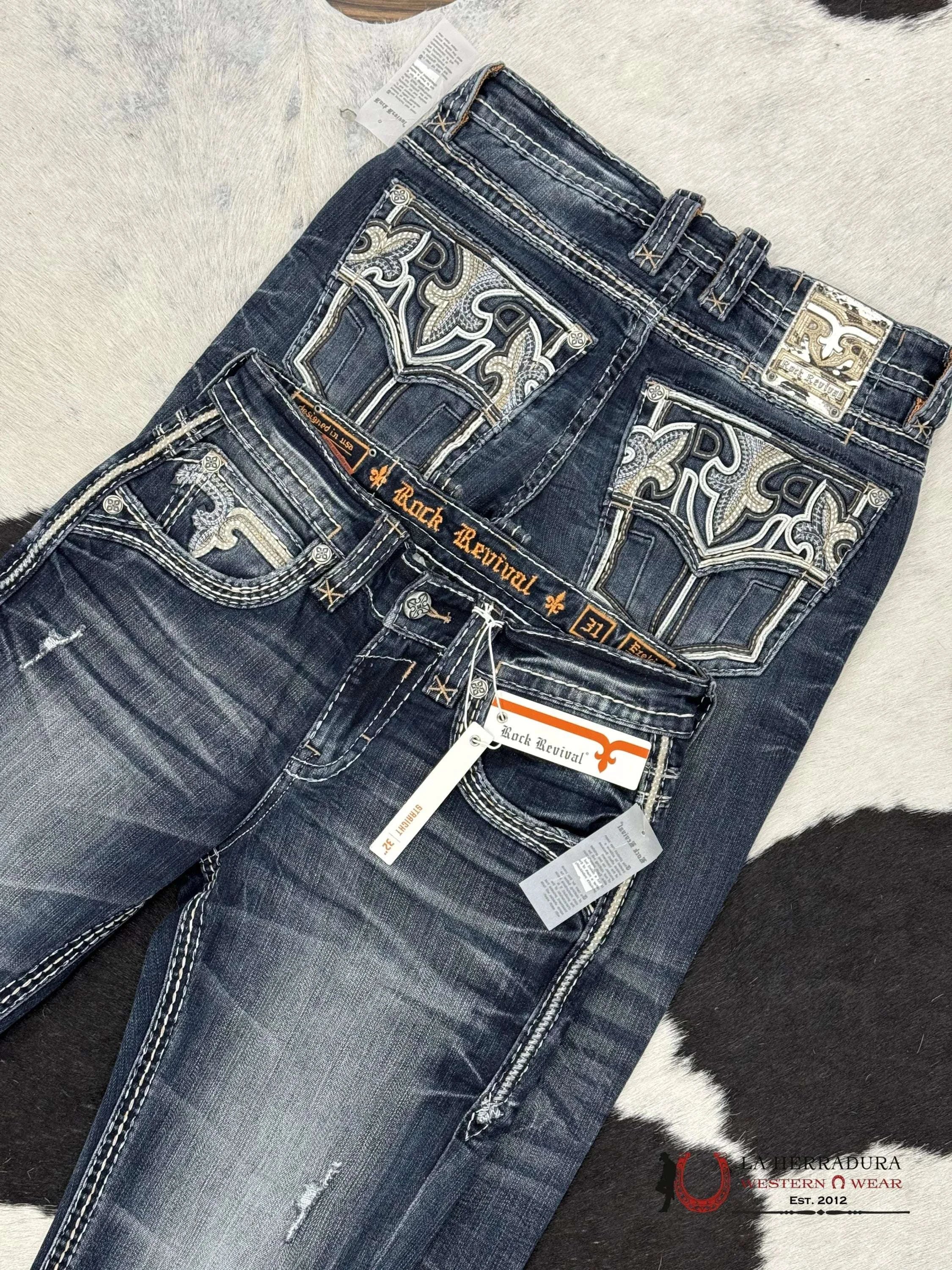 Revival Mens Jeans In Sty Ezekiel Straight Ropa Hombres