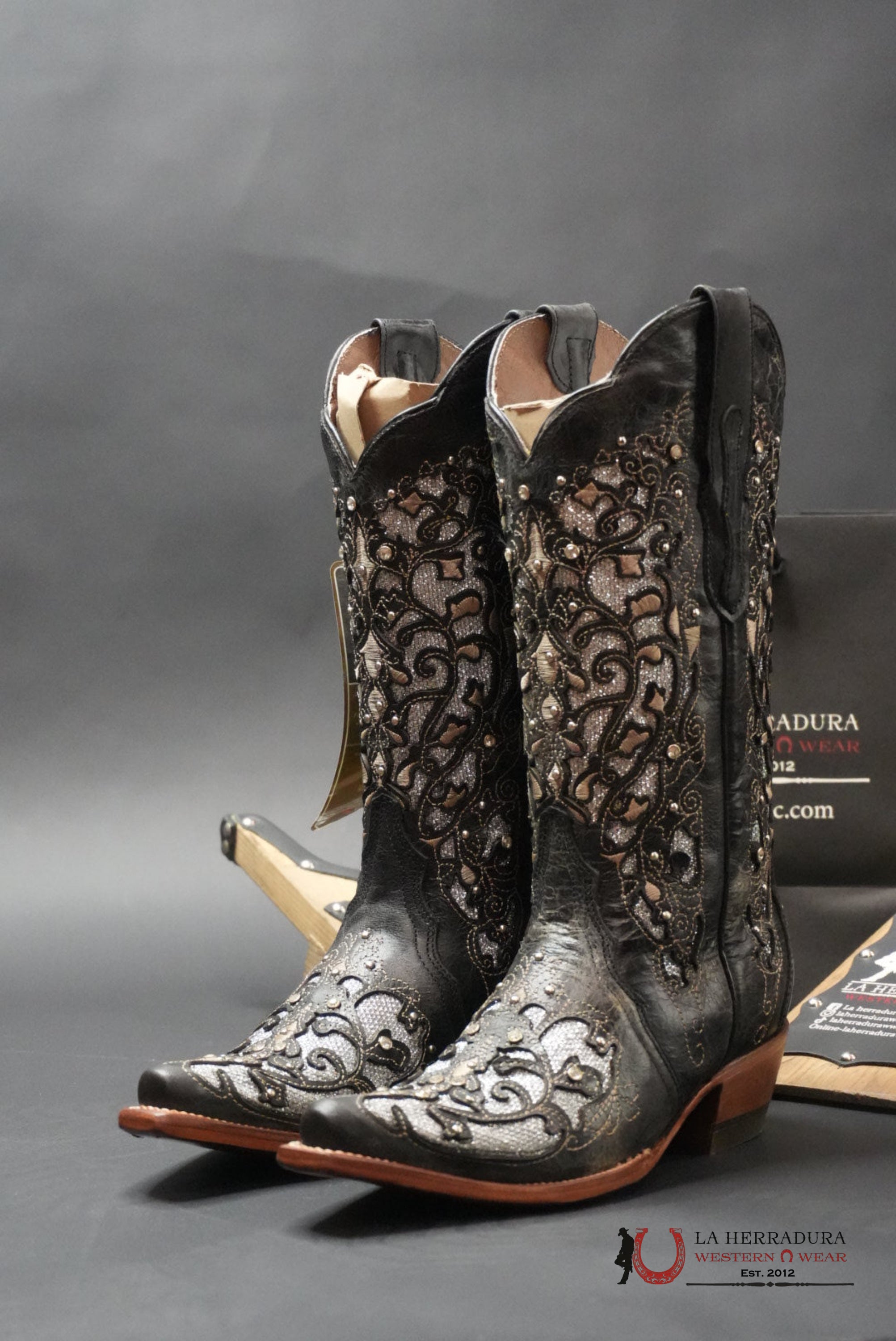 REYWELT CLARISSA HEISER NEGRO CUERO- 895 BOTAS MUJERES