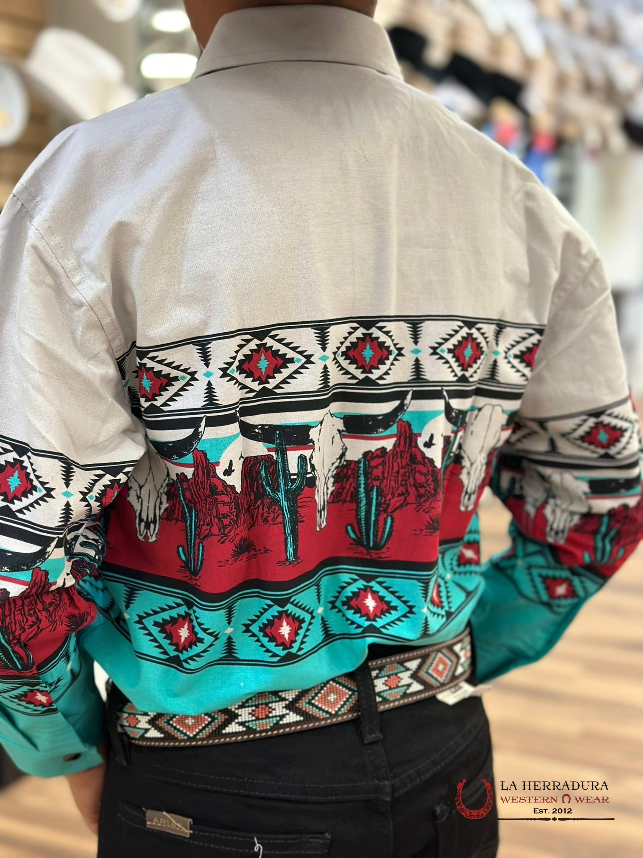 Roc&Roll Shirt For Kids Blue/Grey Niños