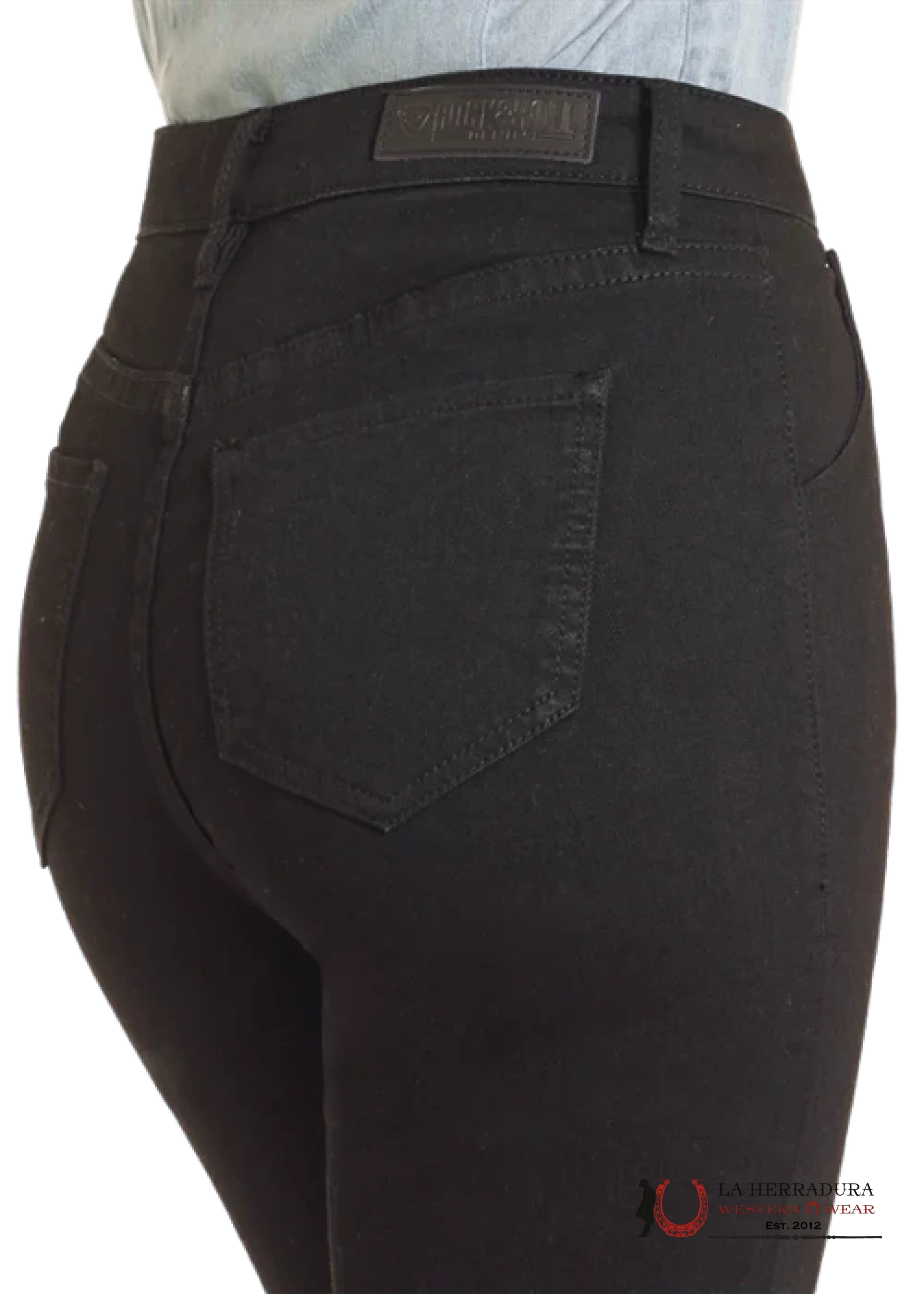 ROCK AND ROLL BLACK HIGH RISE BOOTCUT JEAN BW4HD04767 ROCK&ROLL JEANS WOMEN