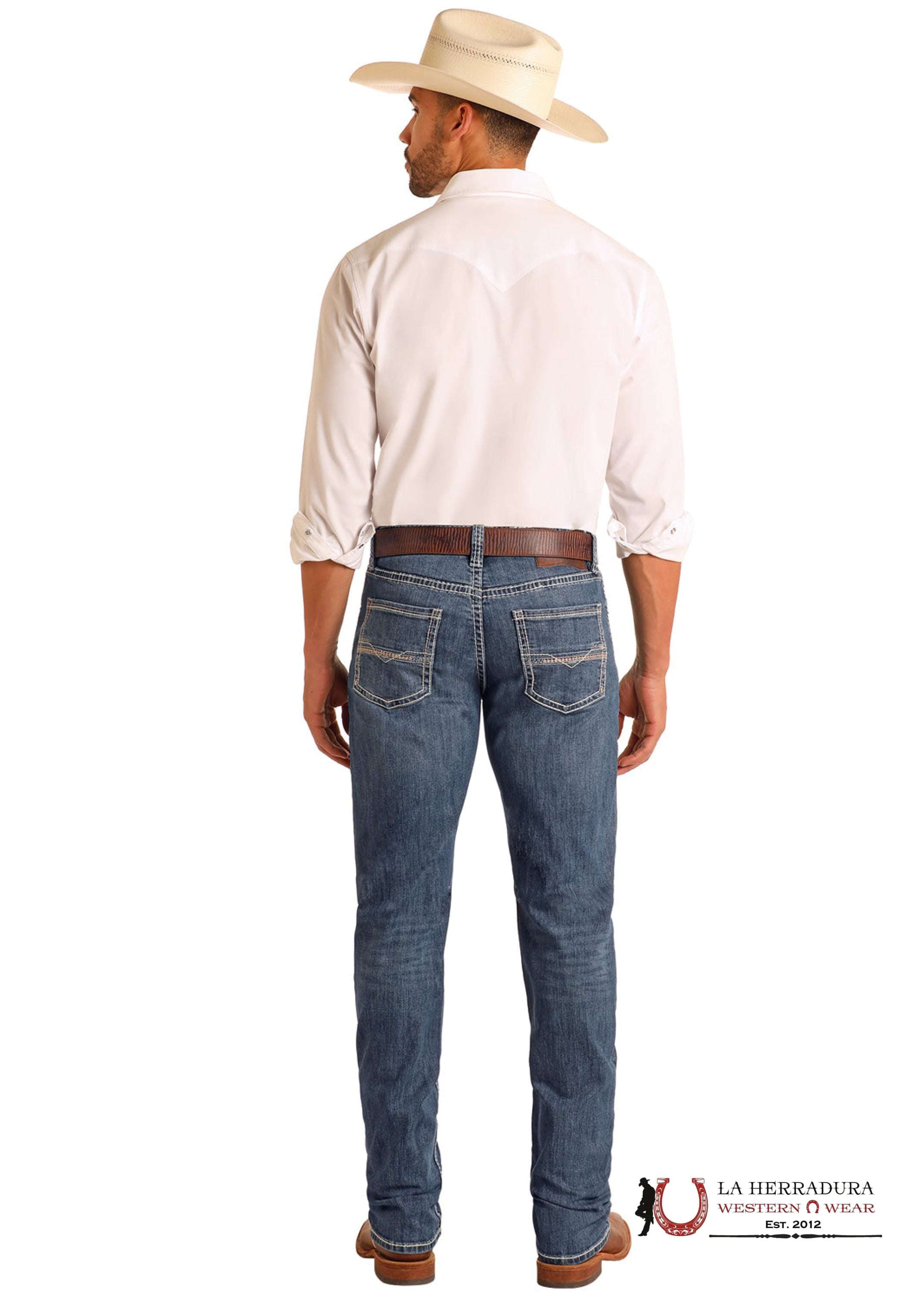 ROCK AND ROLL Double Barrel Bootcut Medium Vintage Seam - BMTBD06121 ROPA HOMBRES