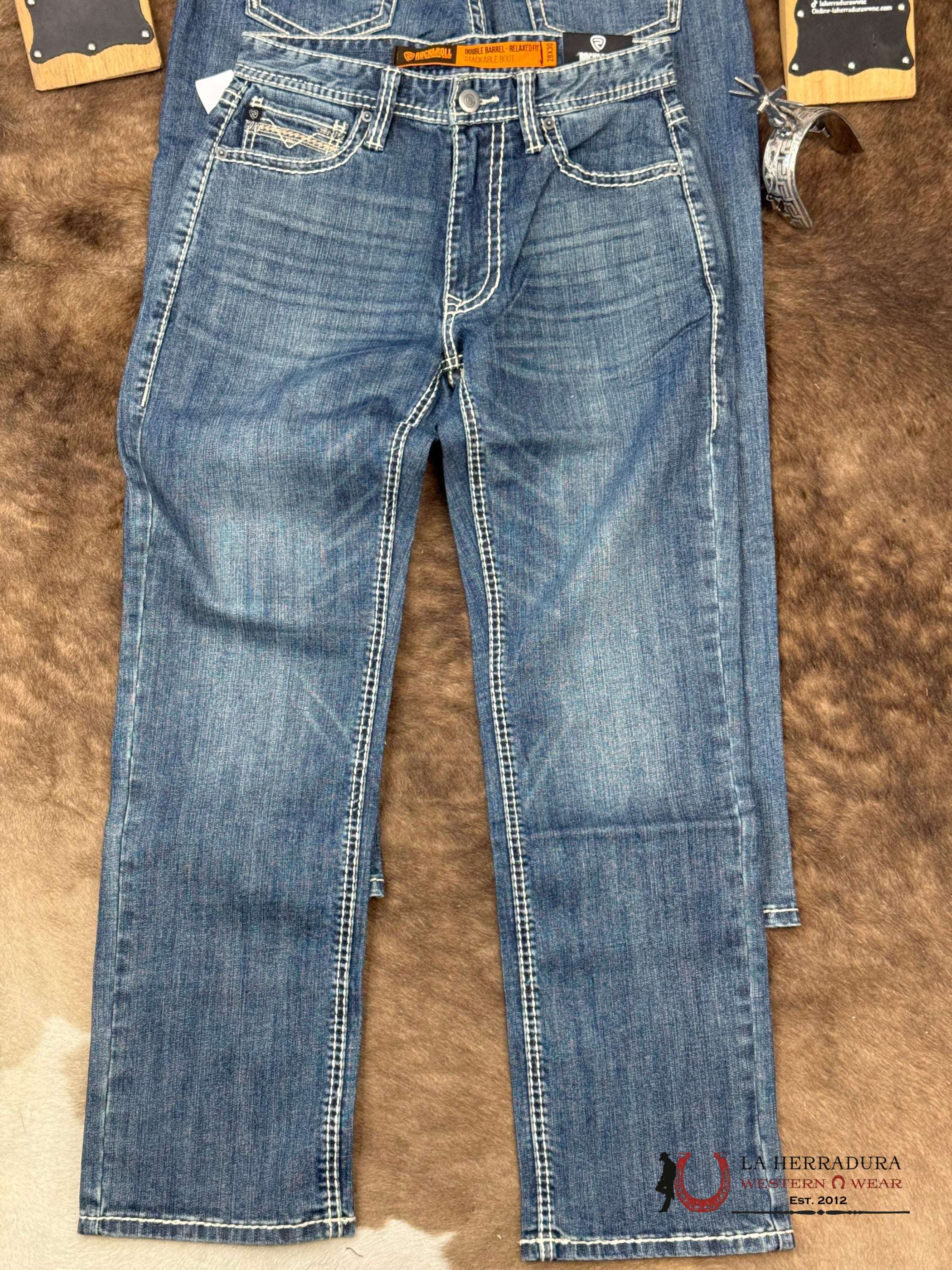 ROCK AND ROLL Double Barrel Bootcut Medium Vintage Seam - 6121 ROPA HOMBRES