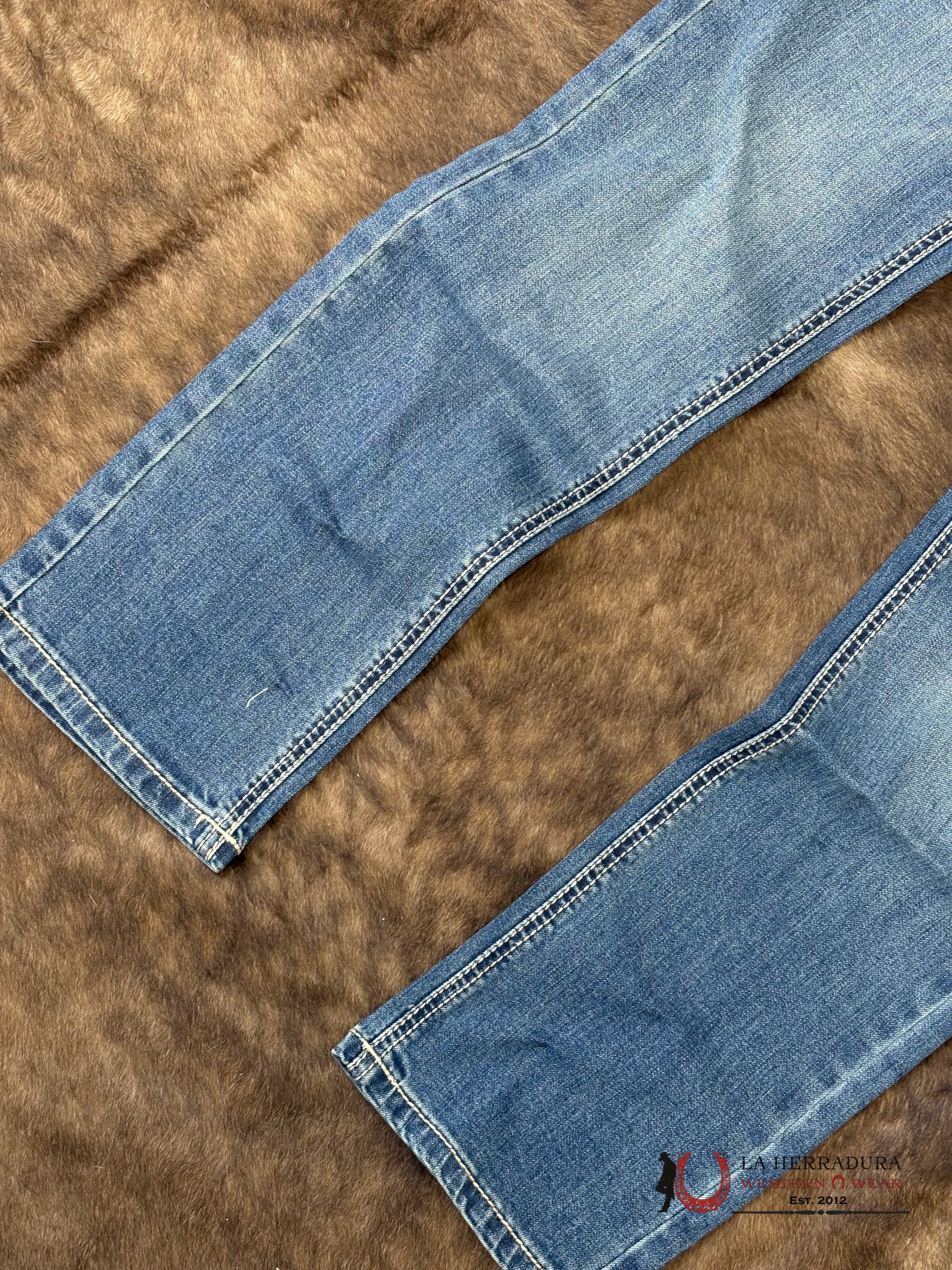 ROCK AND ROLL Medium Vintage Slim Fit Straight Boot Emb. Revolver ROPA HOMBRES