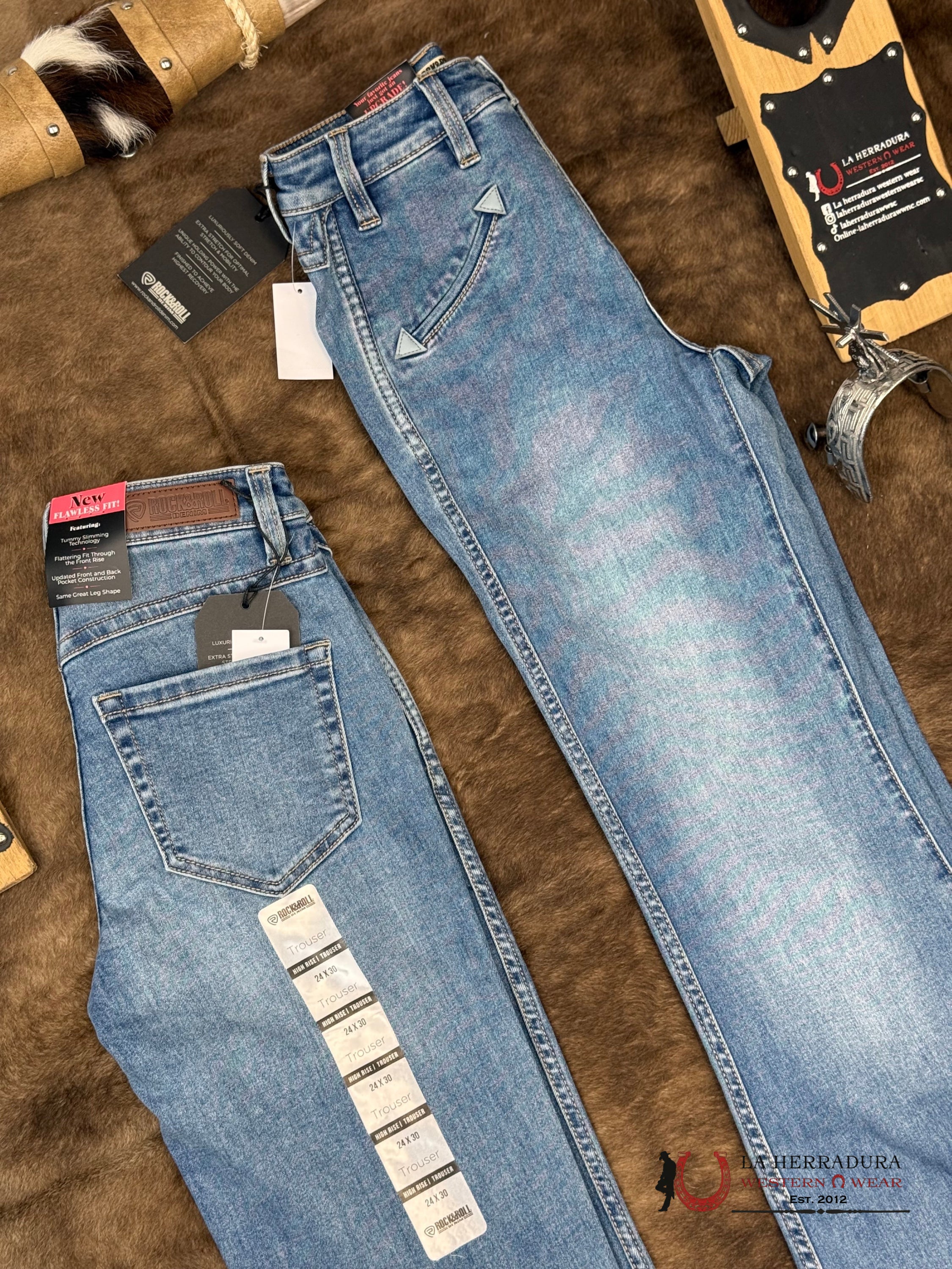 ROCK AND ROLL Medium Vintage Smiley Pocket - 6061 ROCK&ROLL JEANS WOMEN