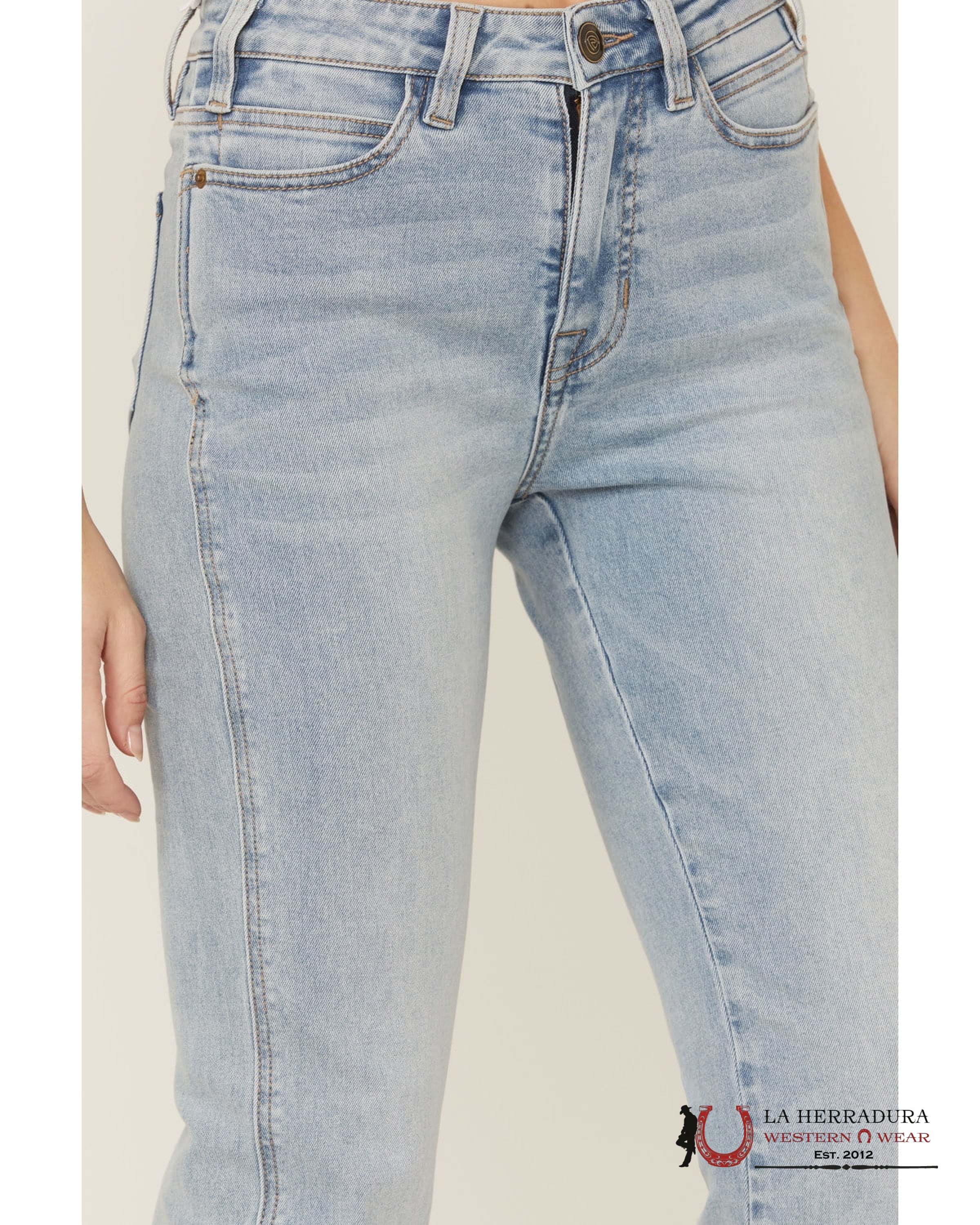 ROCK AND ROLL POWDER BLUE WH_3546 ROCK&ROLL JEANS WOMEN