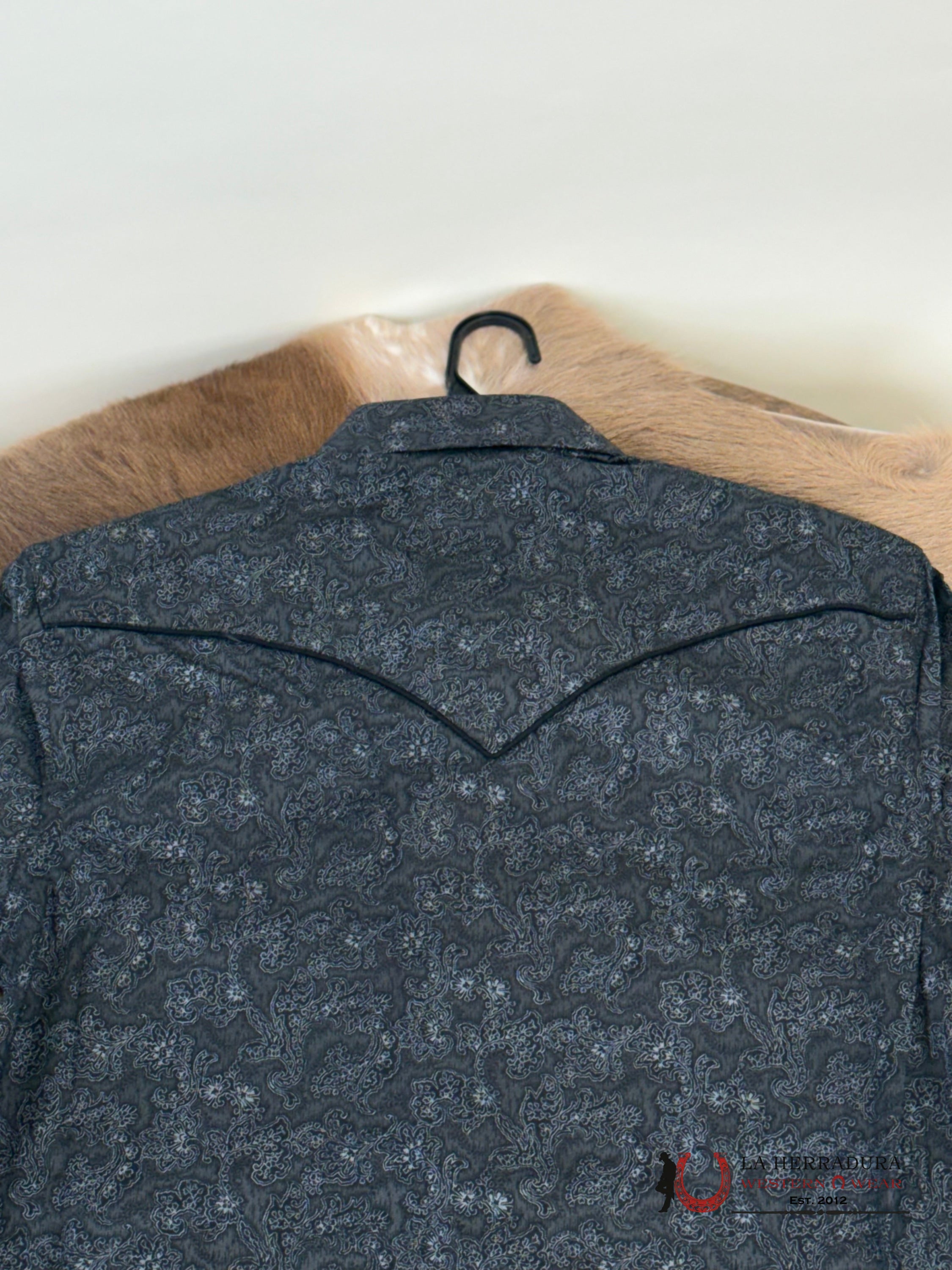 Rock And Roll Rr Paisley Print Short Slee Black - 5839 Ropa Hombres