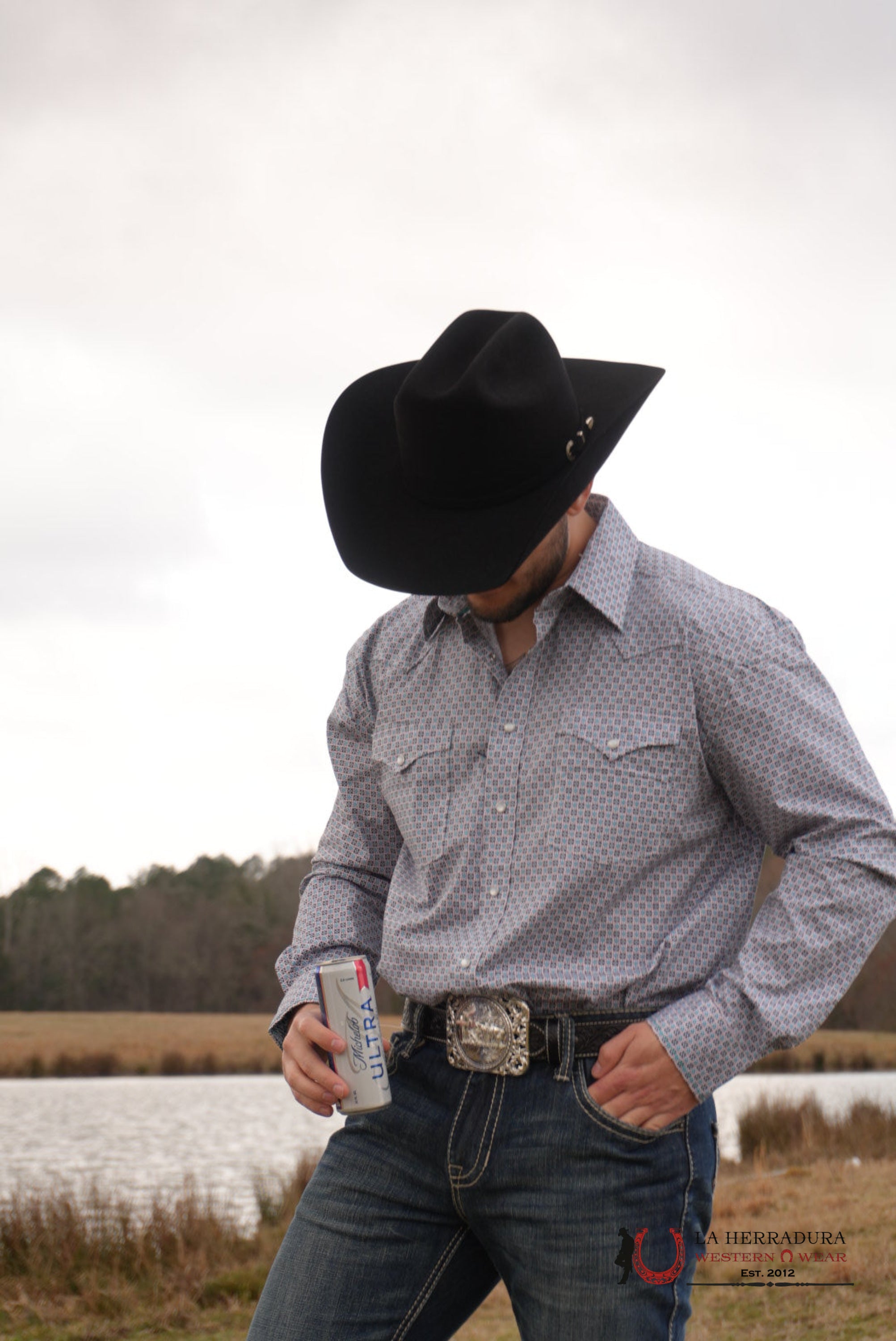 ROCK AND ROLL TURQUOISE MENS LONG SLEEVE SHIRT SNP ROPA HOMBRES