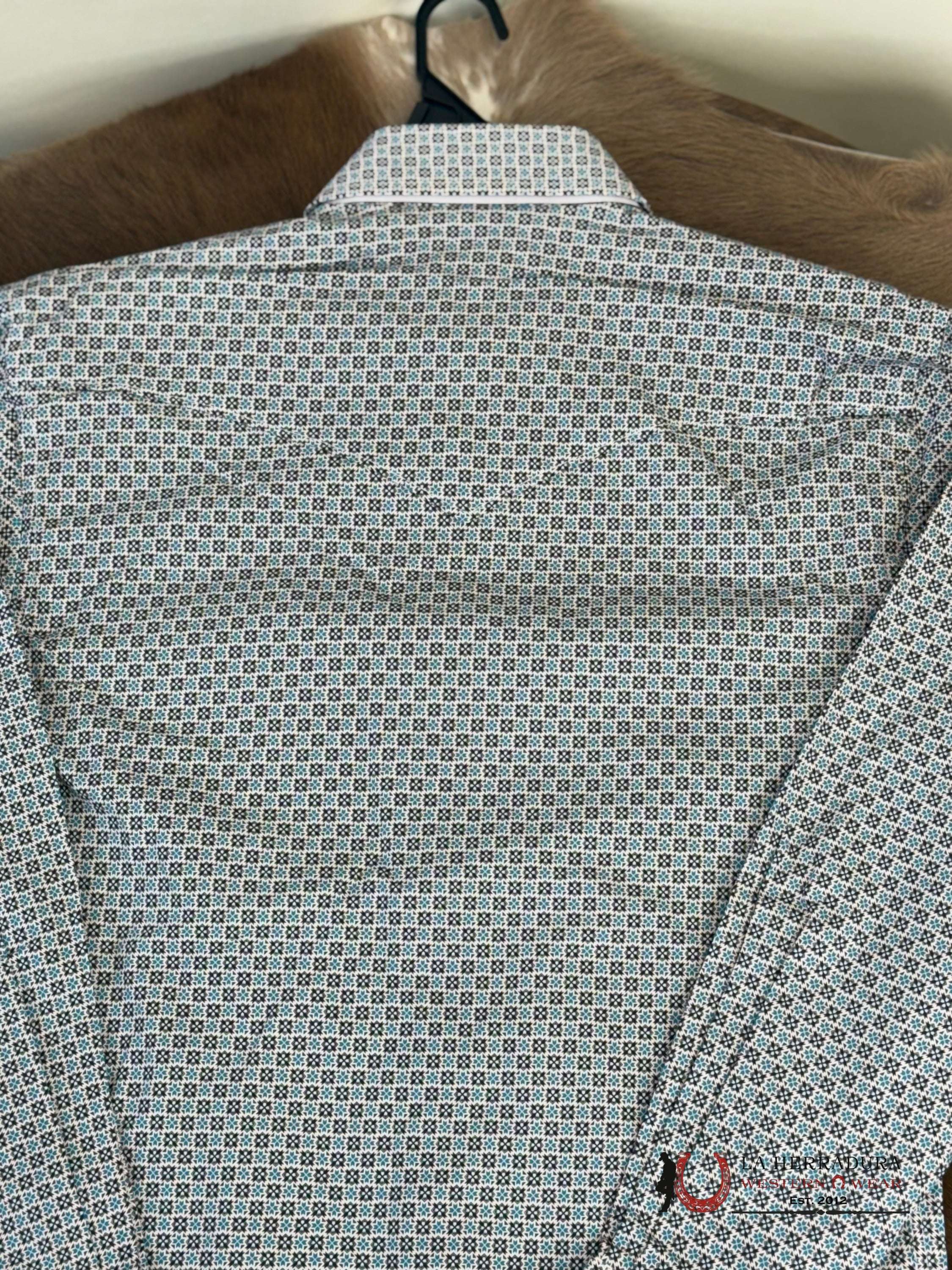 Rock And Roll Turquoise Mens Long Sleeve Shirt Snp Ropa Hombres