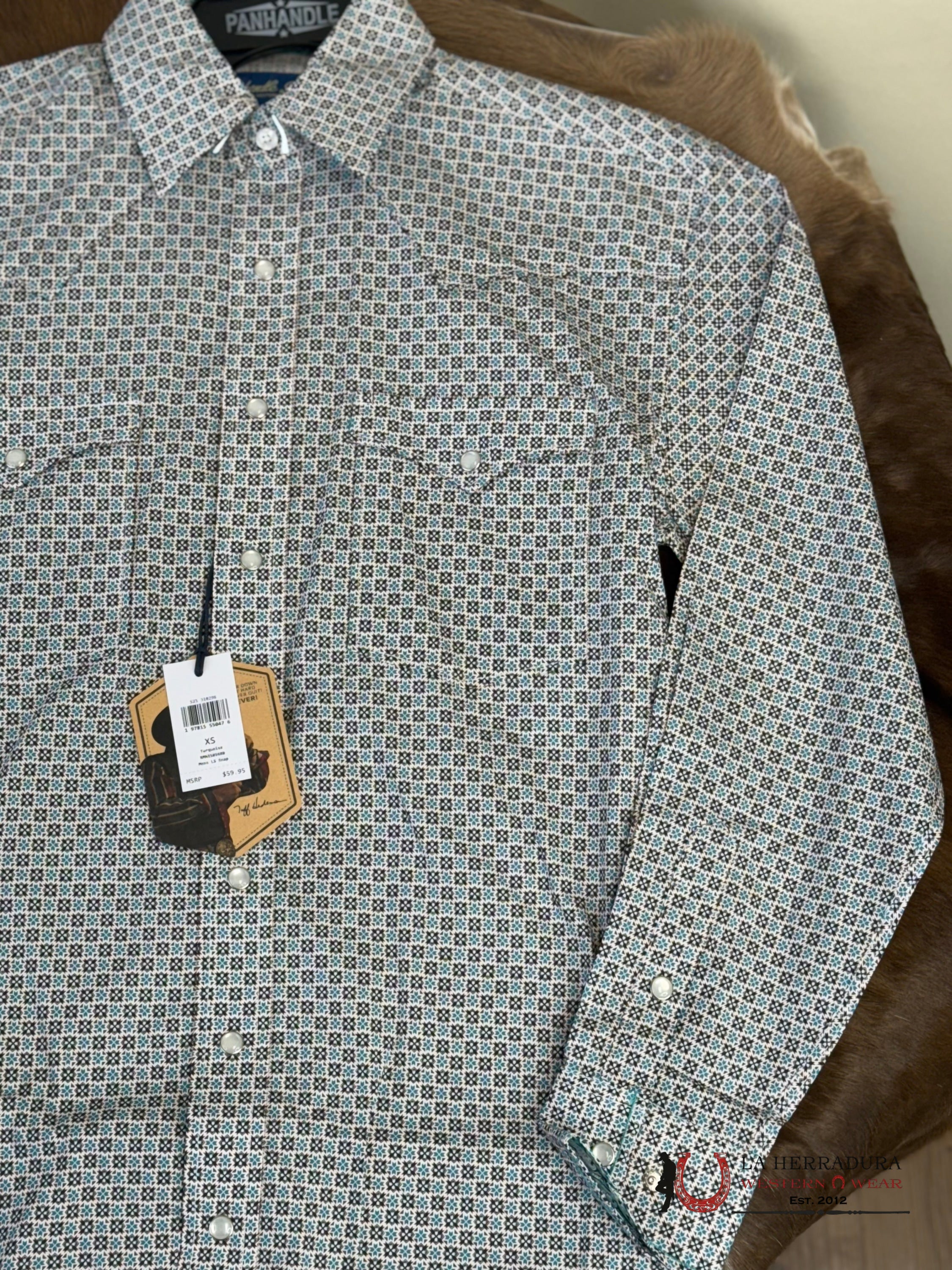 Rock And Roll Turquoise Mens Long Sleeve Shirt Snp Ropa Hombres