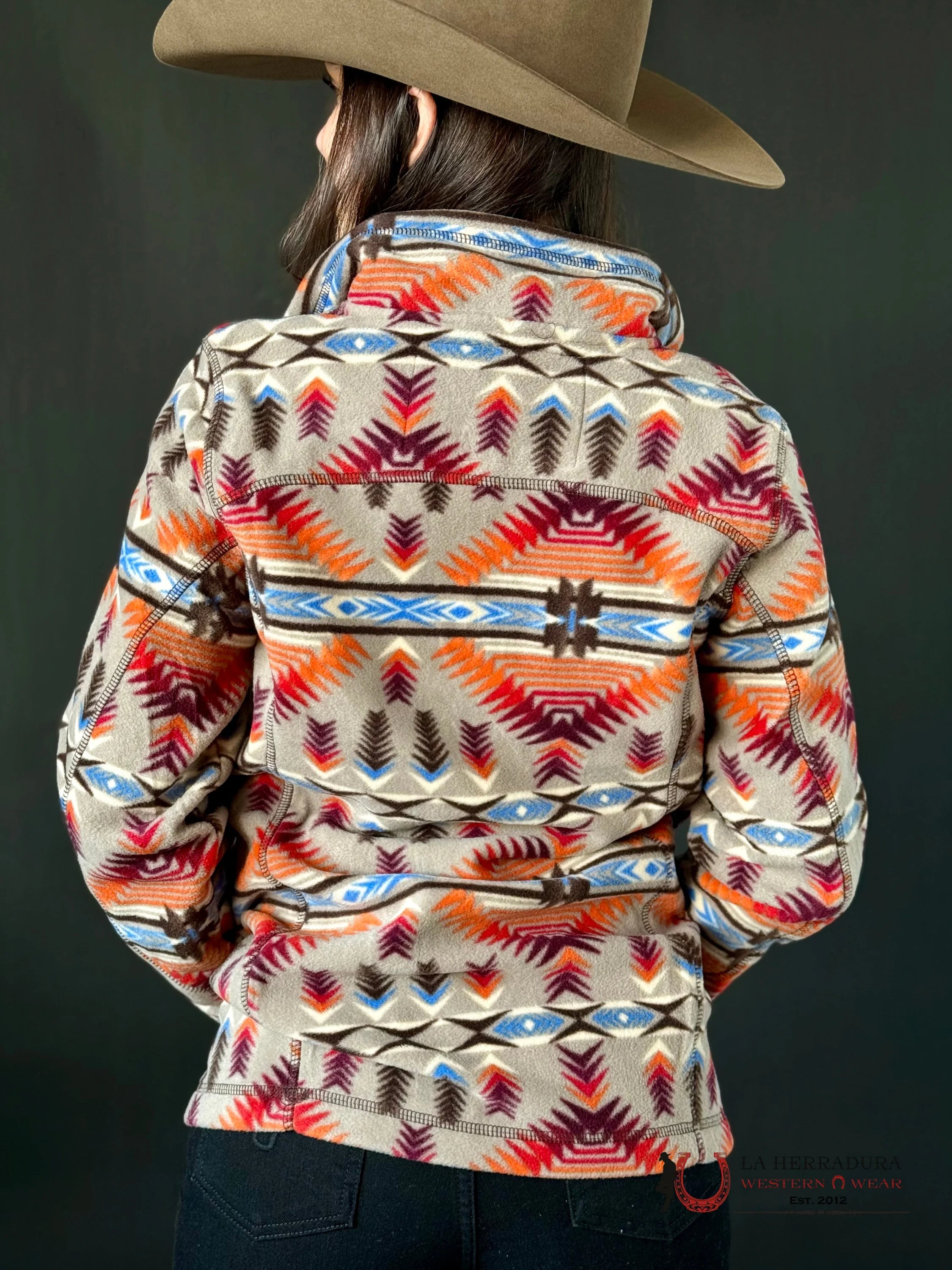 Rock&Roll Womens Aztec Fleece Pullover Tan Ropa Mujeres