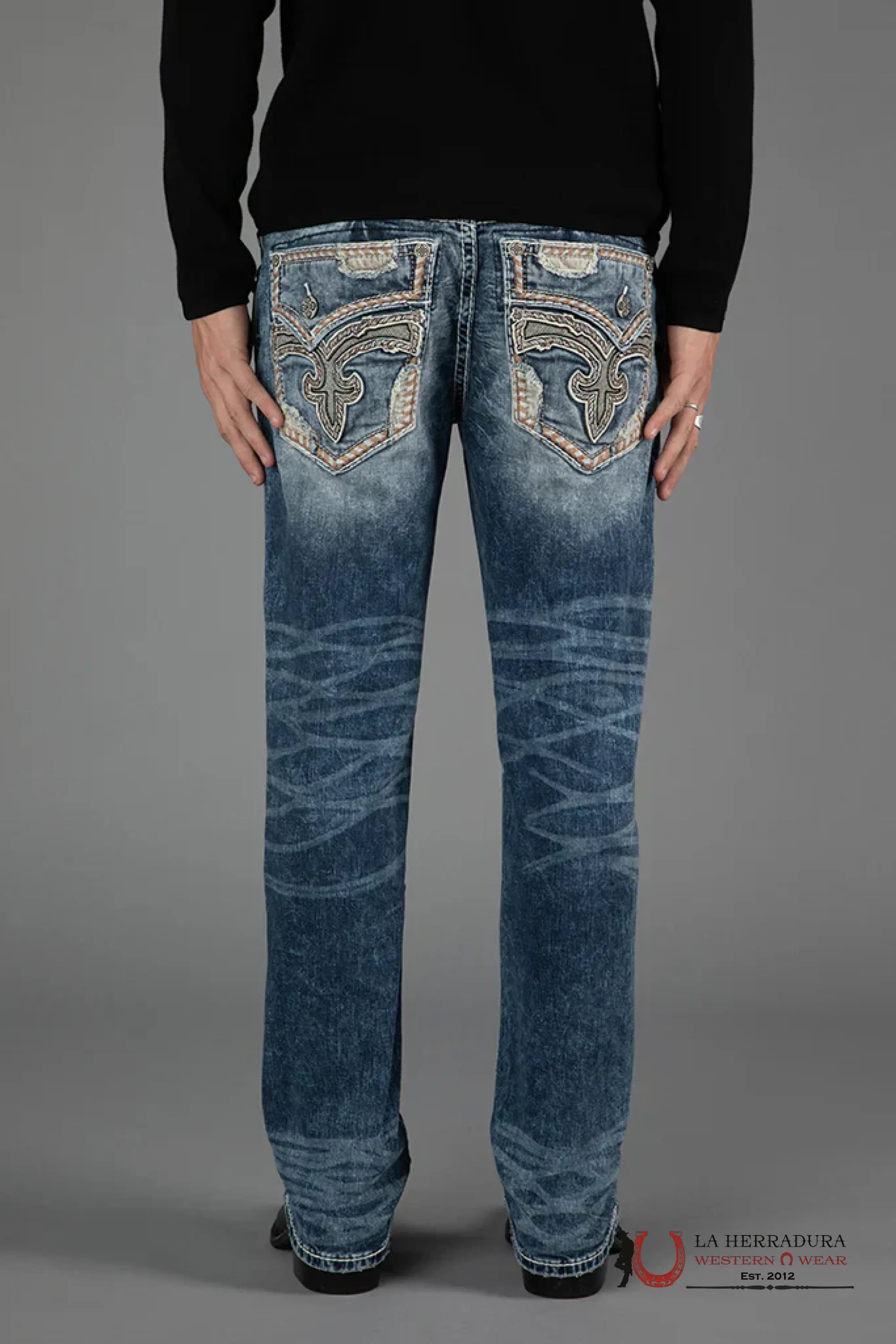 ROCK REVIVAL JAXSON STRAIGHT JEAN ROPA HOMBRES